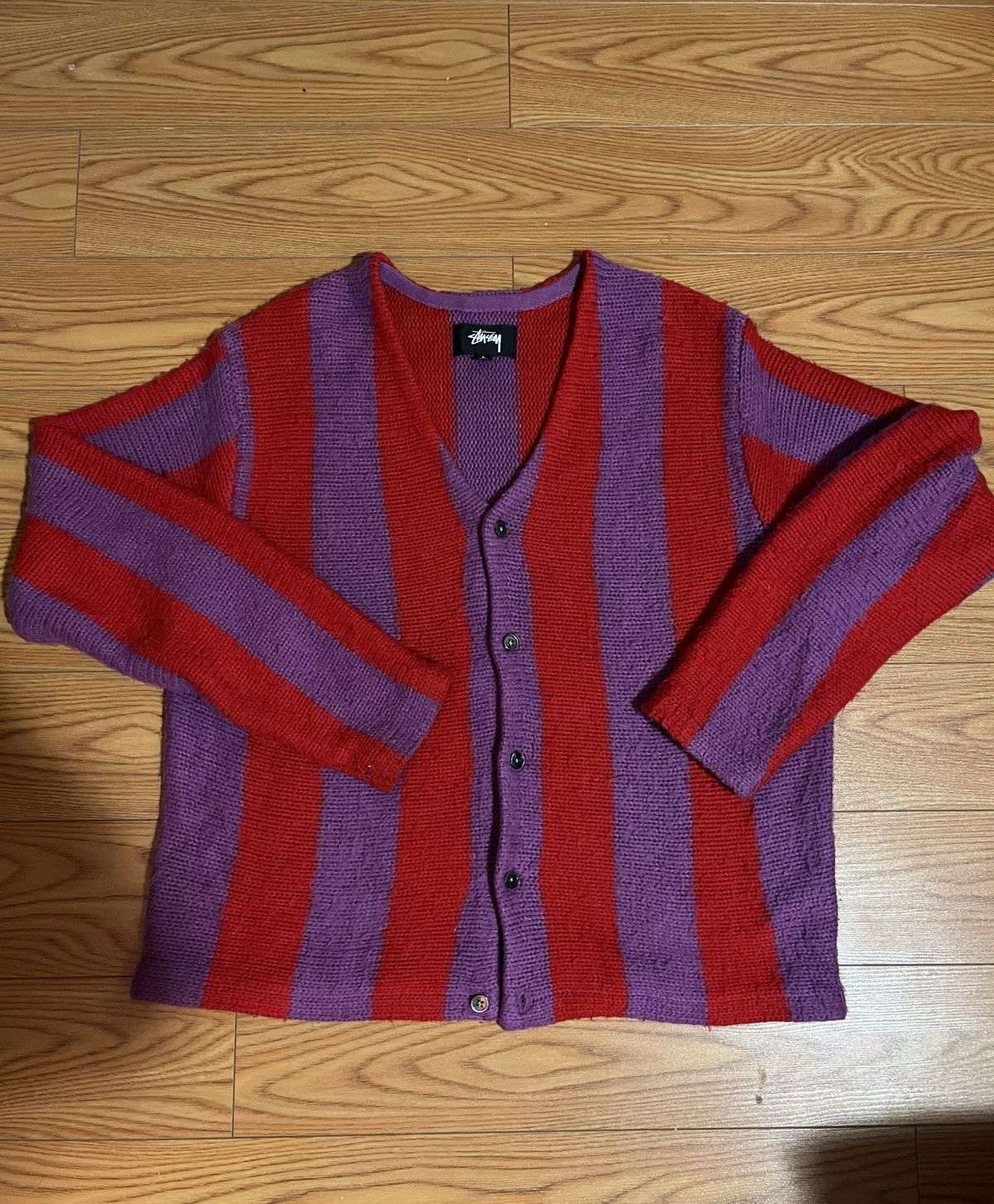 Stussy Stussy Fuzzy Cardigan Size US L / EU 52-54 / 3 - 1 Thumbnail
