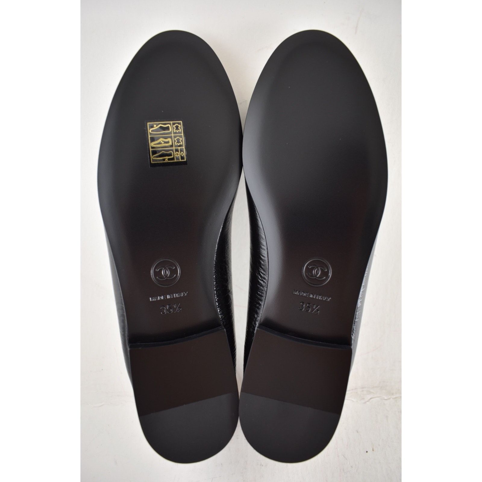 Chanel Chanel 26S Black White Lambskin CC Bow Ballet Flat 35.5 Size US 5.5 / IT 35.5 - 21 Thumbnail