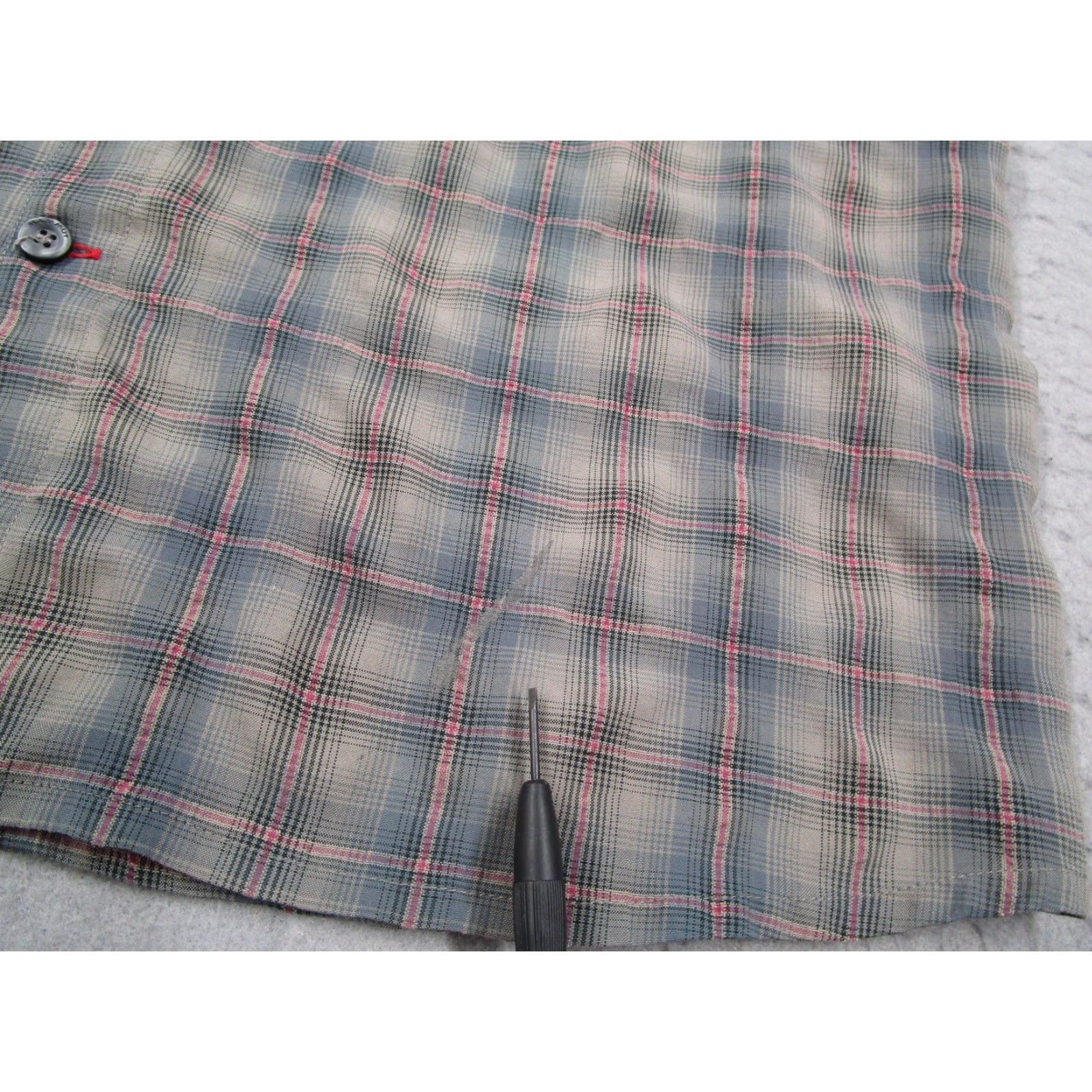Mammut Mammut Shirt Mens Large Gray Plaid Short Sleeve Button Up Outdoor Hiking Casual Size US L / EU 52-54 / 3 - 5 Thumbnail