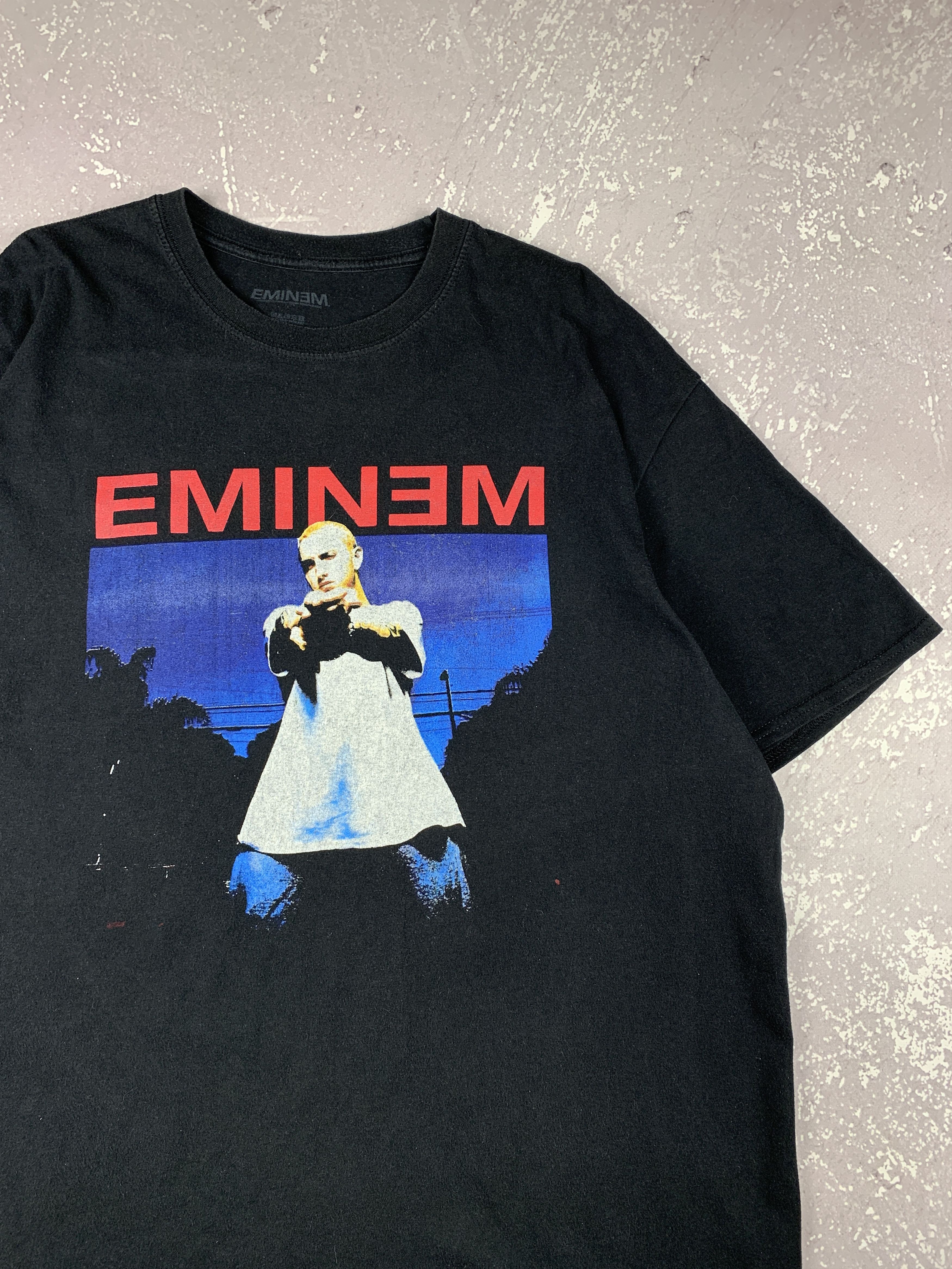 Band Tees Vintage Eminem Slim Shady Rap Tees T-Shirt L-XL Oversized Size US XL / EU 56 / 4 - 2 Thumbnail