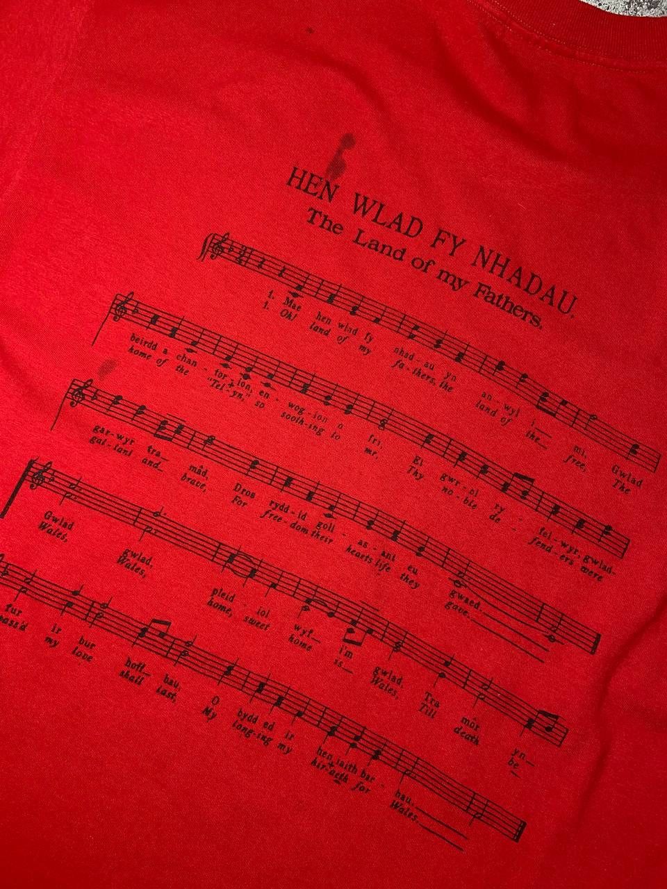 Vintage Vintage Rugby World Cup Wales 1999 Red Cotton T-shirt Size US L / EU 52-54 / 3 - 8 Thumbnail