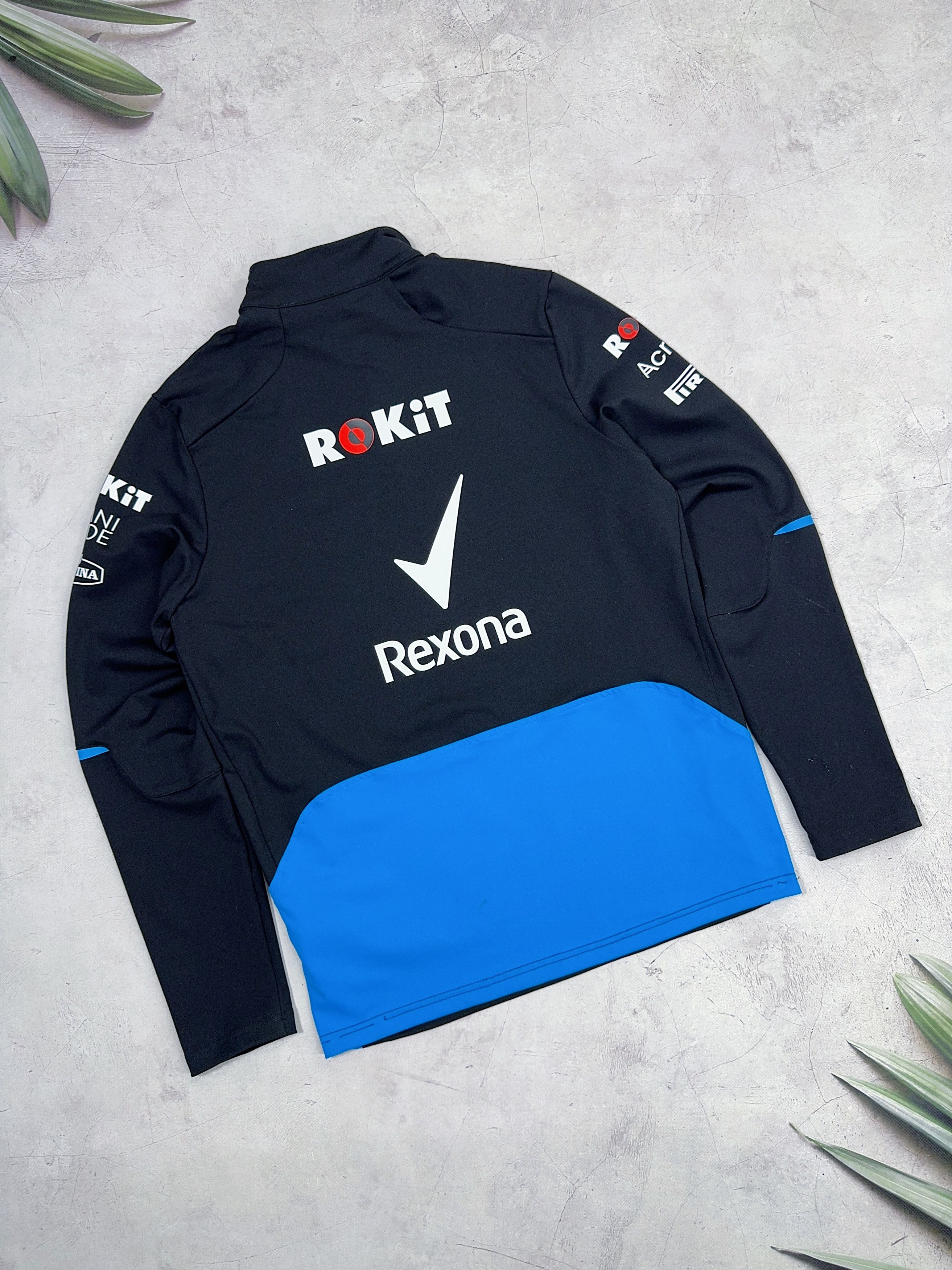 Formula 1 Williams Racing Rokit 1/4 zip Sweatshirt F1 2019 Rexona Size US S / EU 44-46 / 1 - 17 Thumbnail