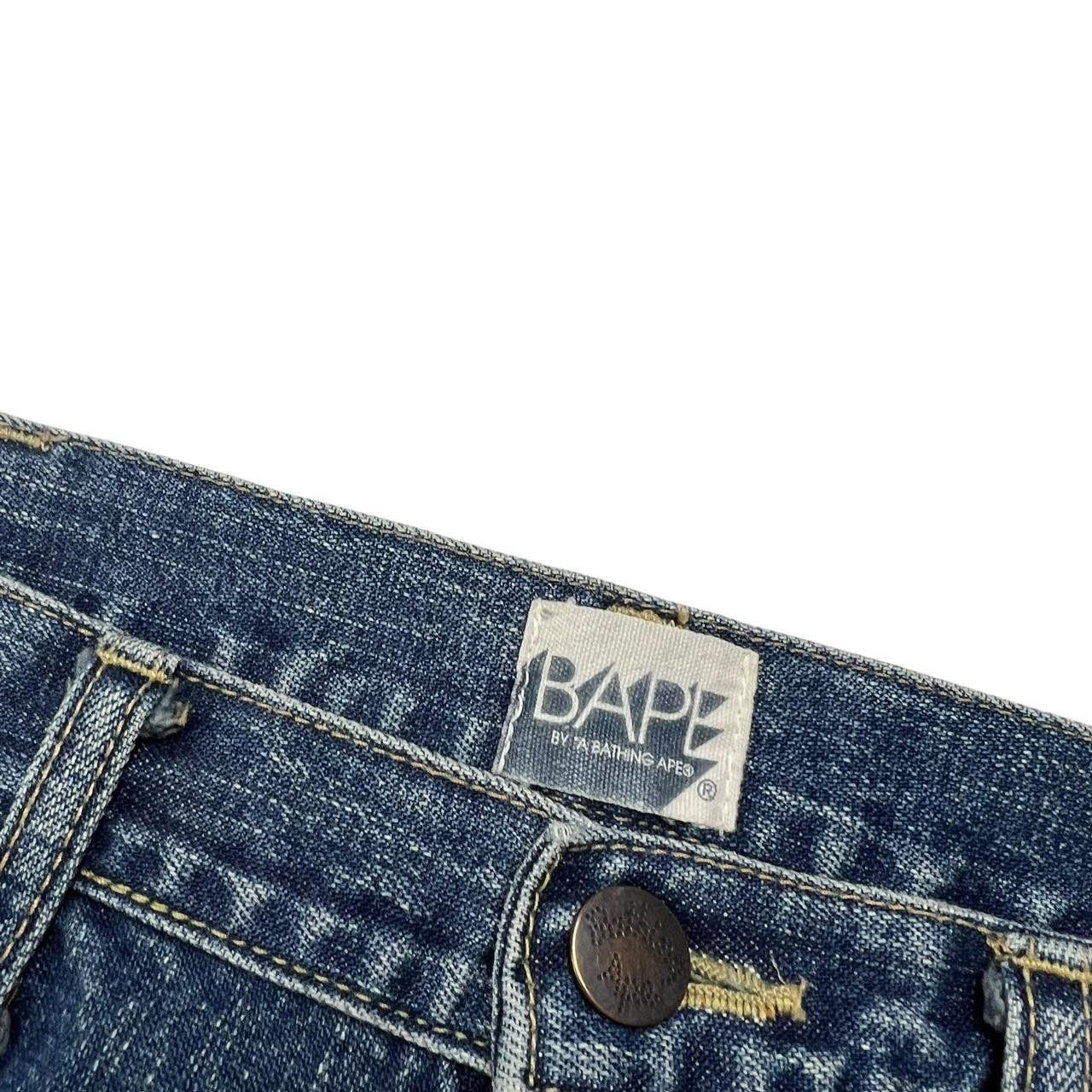 Bape Vintage 2000s Bape Twinsta Star Jeans - Waist: 32” Size US 32 / EU 48 - 7 Thumbnail