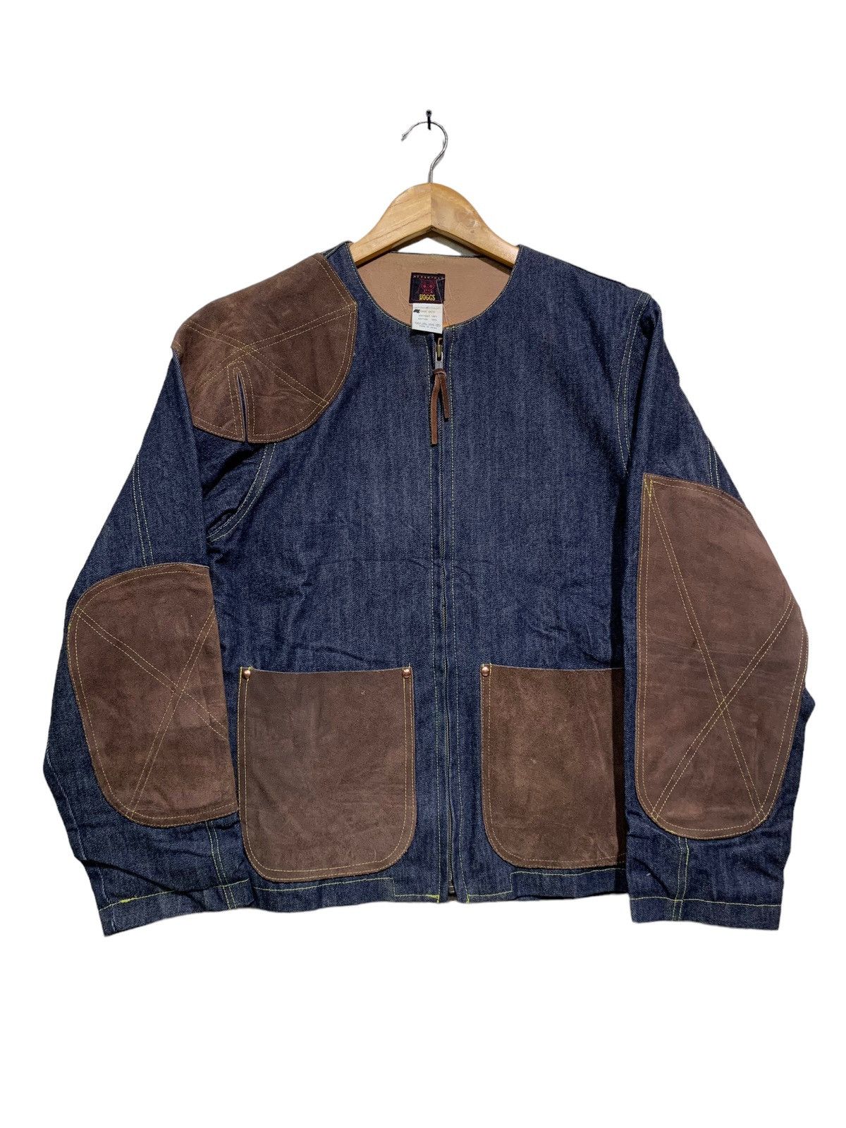 Needles 🔥NEPENTHES DENIM JACKETS WITH LEATHER PATCHWORK Size US M / EU 48-50 / 2 - 2 Thumbnail