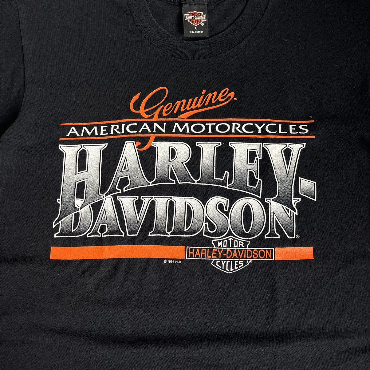 Harley Davidson Vintage Harley Davidson 1995 Italy Tour Tee Size US L / EU 52-54 / 3 - 3 Thumbnail