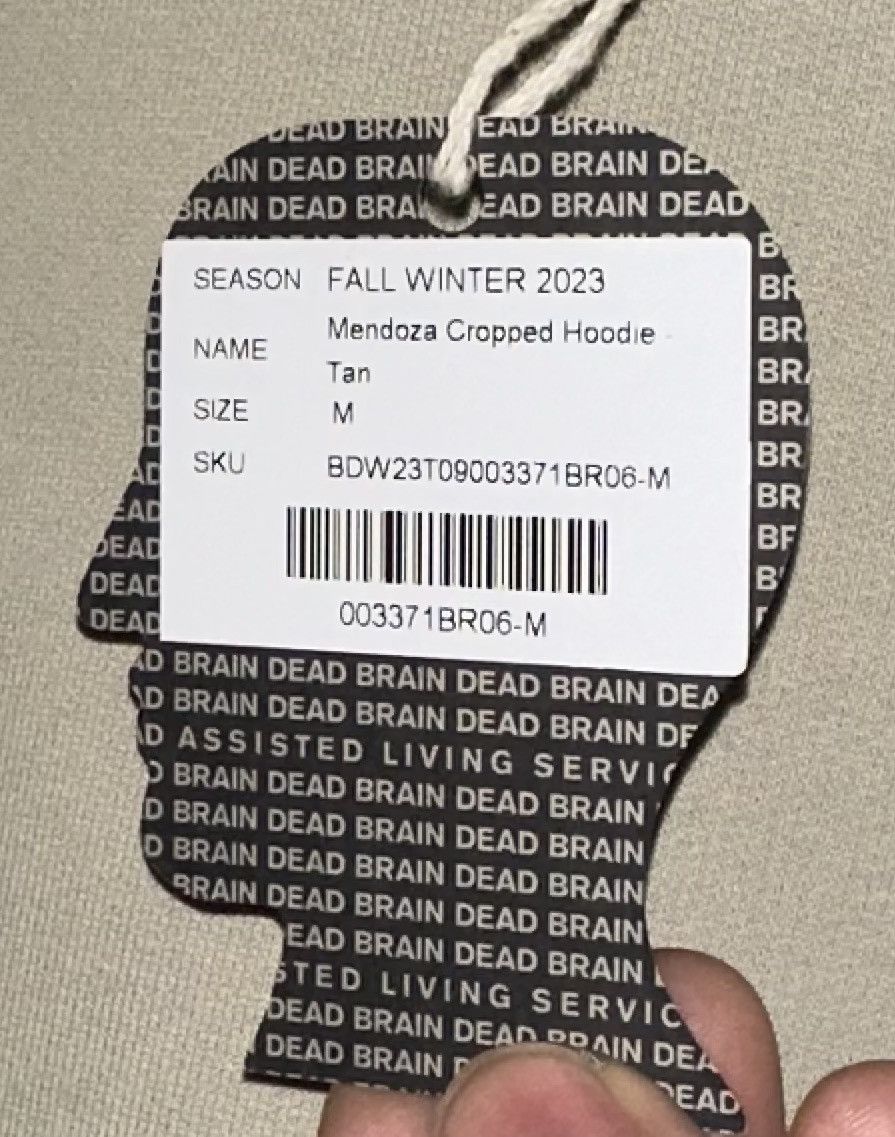 Brain Dead Brain Dead Mendoza Cropped Hooded Sweatshirt Size US M / EU 48-50 / 2 - 7 Thumbnail
