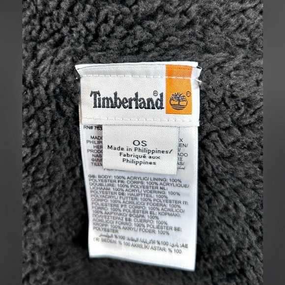 Timberland Timberland Black Fleece Lined Cable Knit Beanie Hat~OS~New Size ONE SIZE - 8 Thumbnail