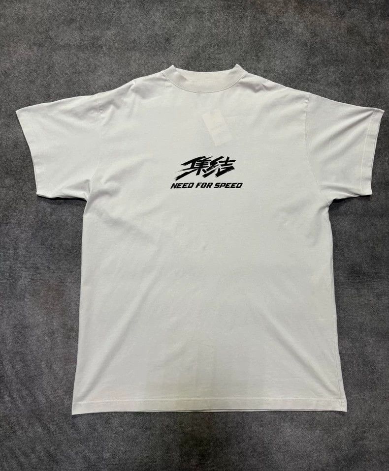 Balenciaga Racing top speed joint tape assembly logo short