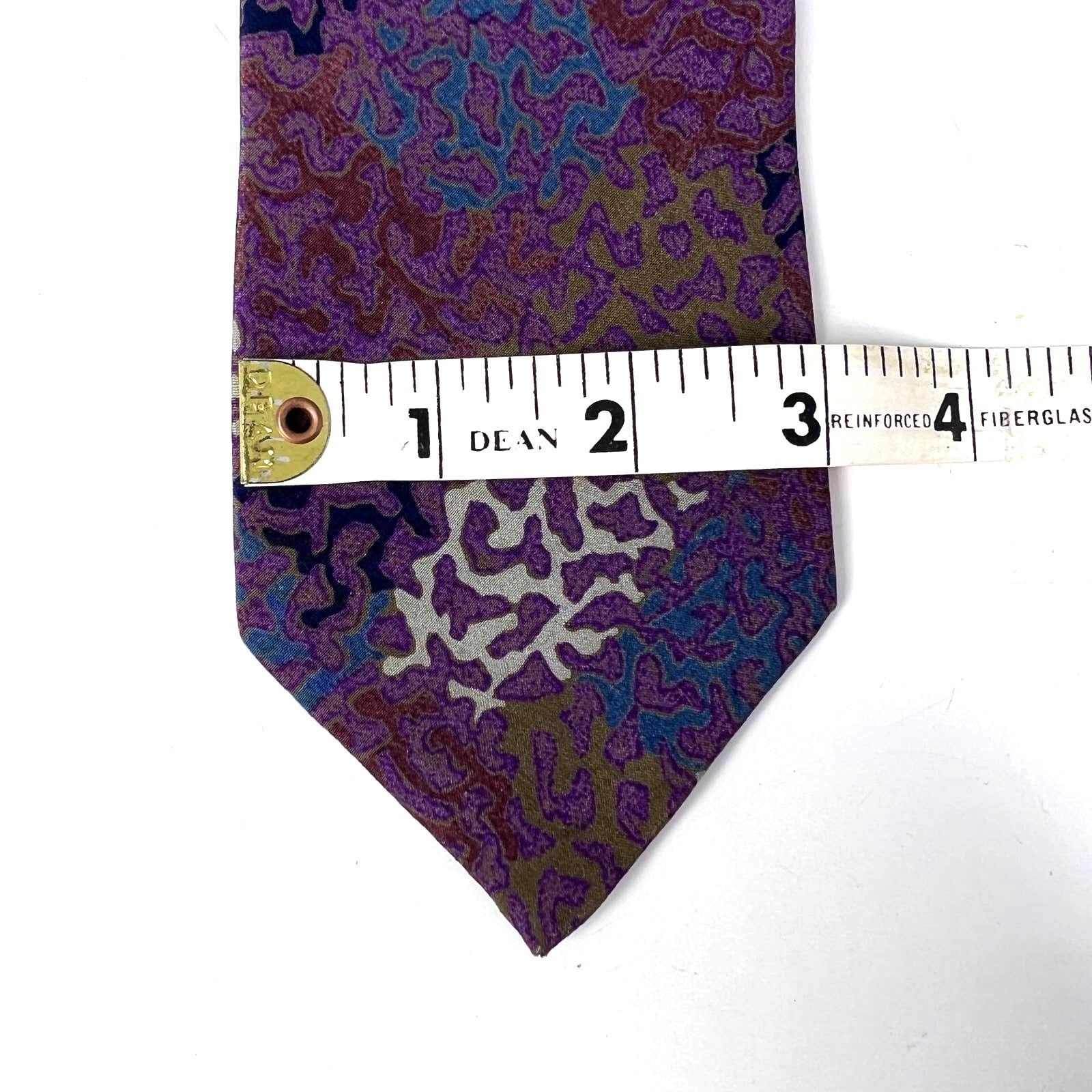 Missoni Missoni Silk Tie Abstract Purple Print Size ONE SIZE - 7 Thumbnail