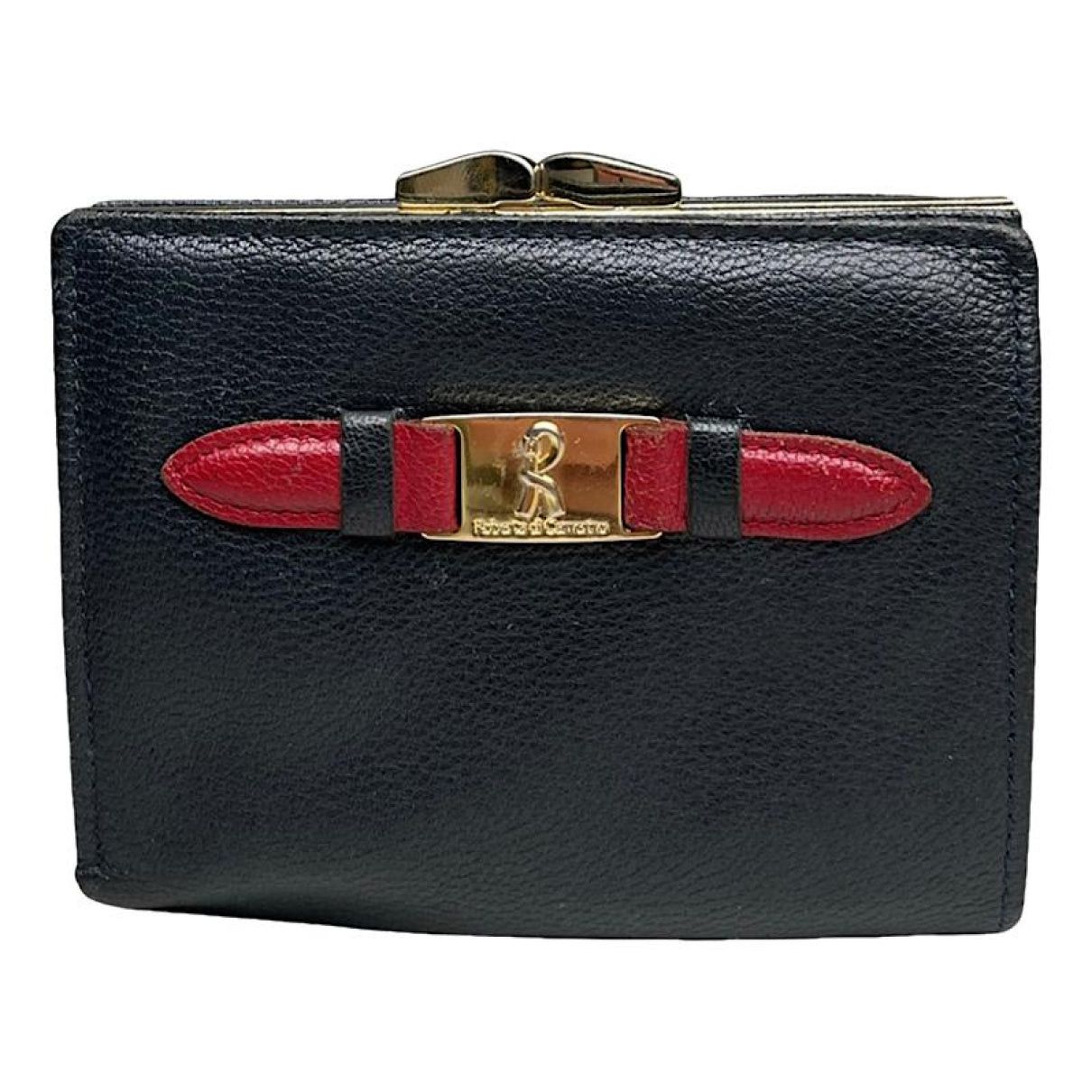 Roberta di Camerino Black Leather Wallet Size ONE SIZE - 1 Thumbnail