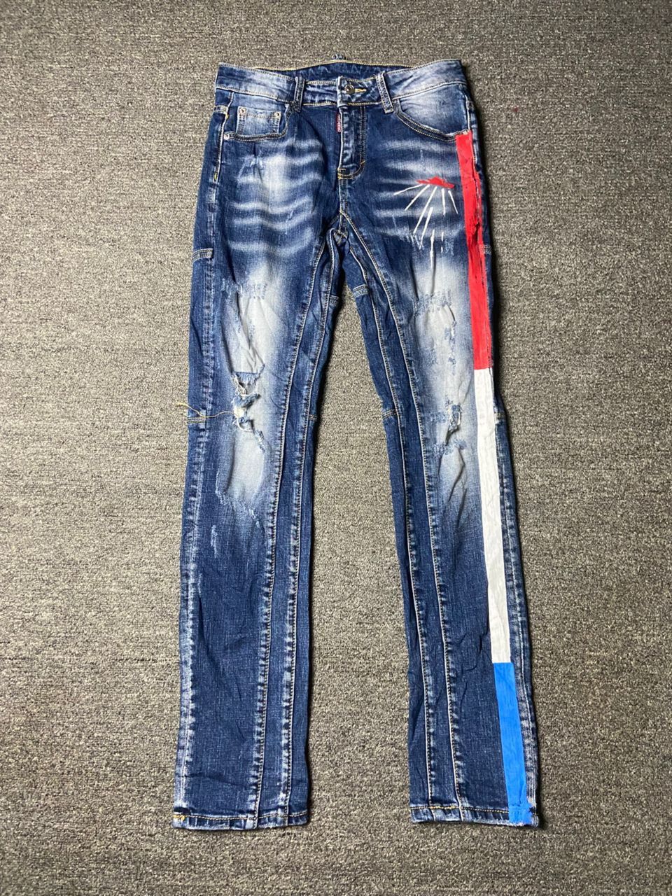 Dsquared2 Dsquared2 Canadian Distressed Ripped Skinny Jeans (171) Size US 28 / EU 44 - 1 Thumbnail