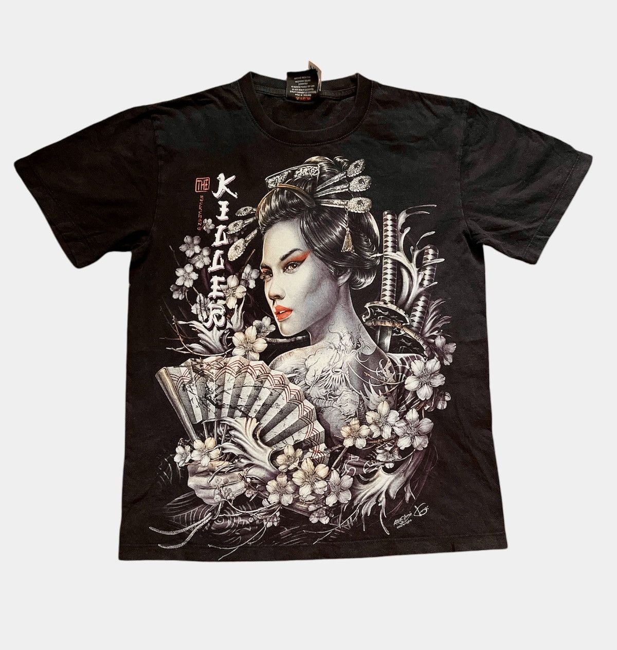 Geisha Tatoo Sukajan Style T shirt