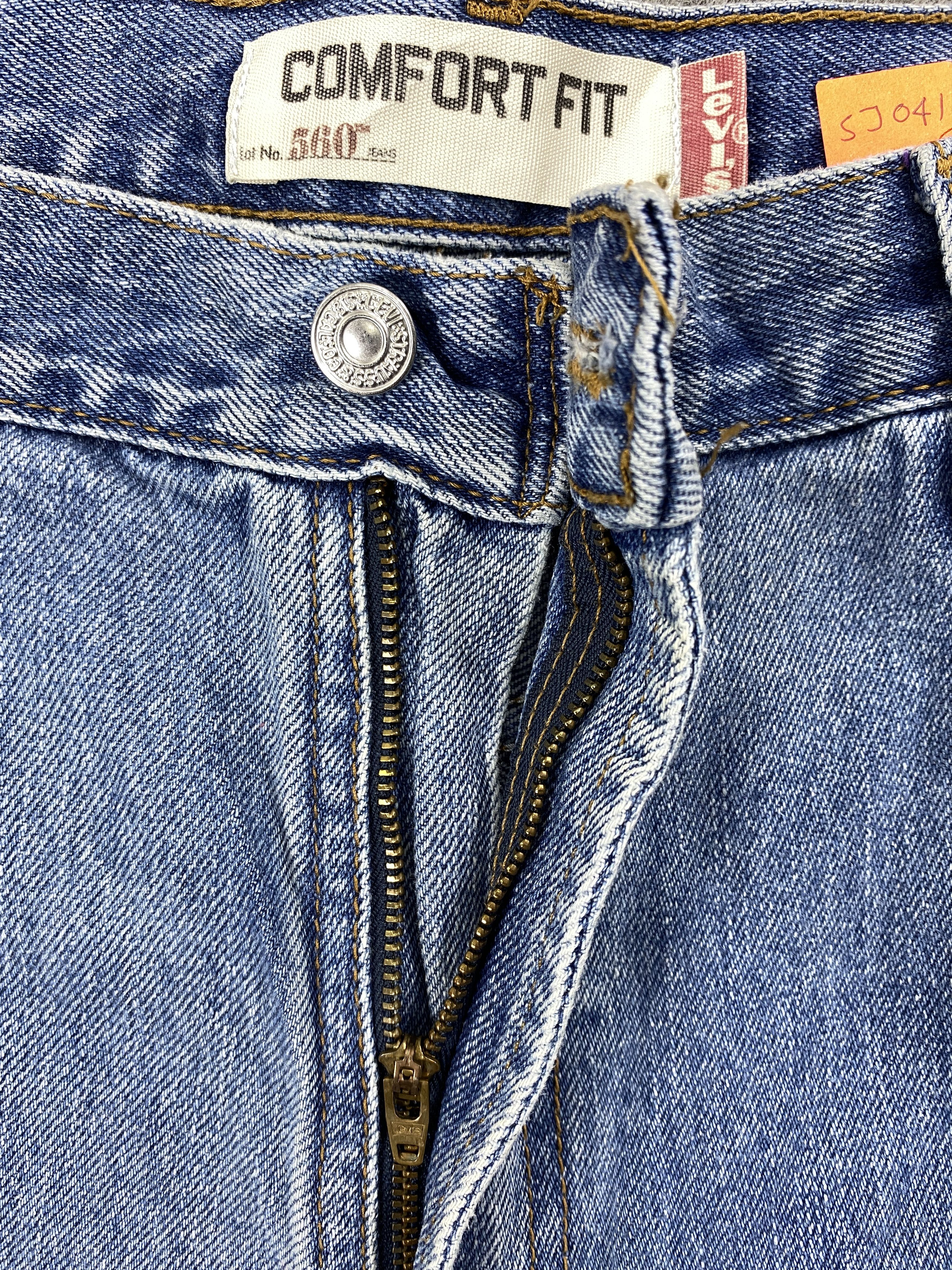 Levi's Blue Vintage Levi's 560 Jeans 38x28.5 Denim -SJ041 Size US 38 / EU 54 - 5 Thumbnail