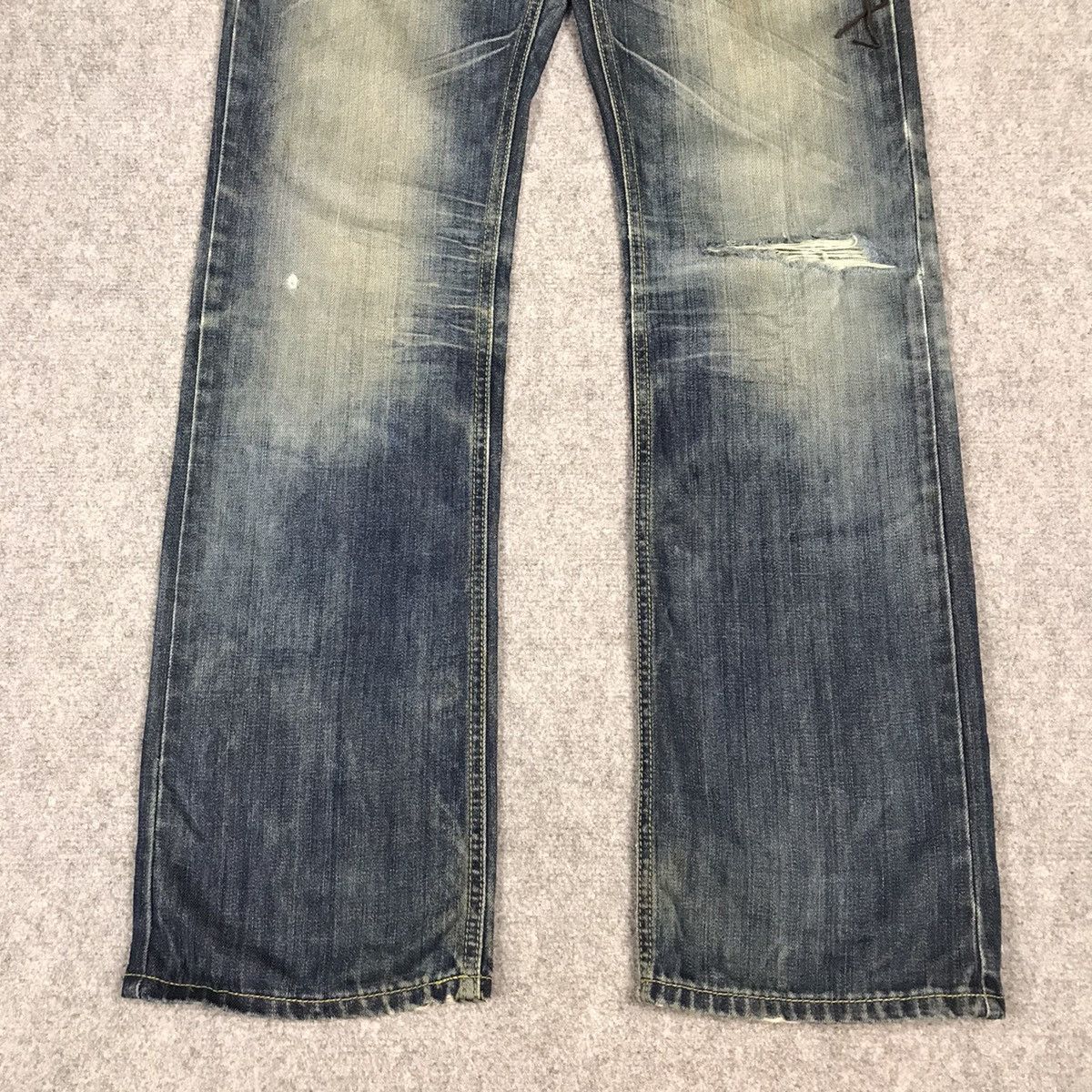Japanese Brand × Vintage JAPANESE STYLE DENIM DISTRESSED PUNK JAPAN PANTS Size US 31 - 2 Thumbnail
