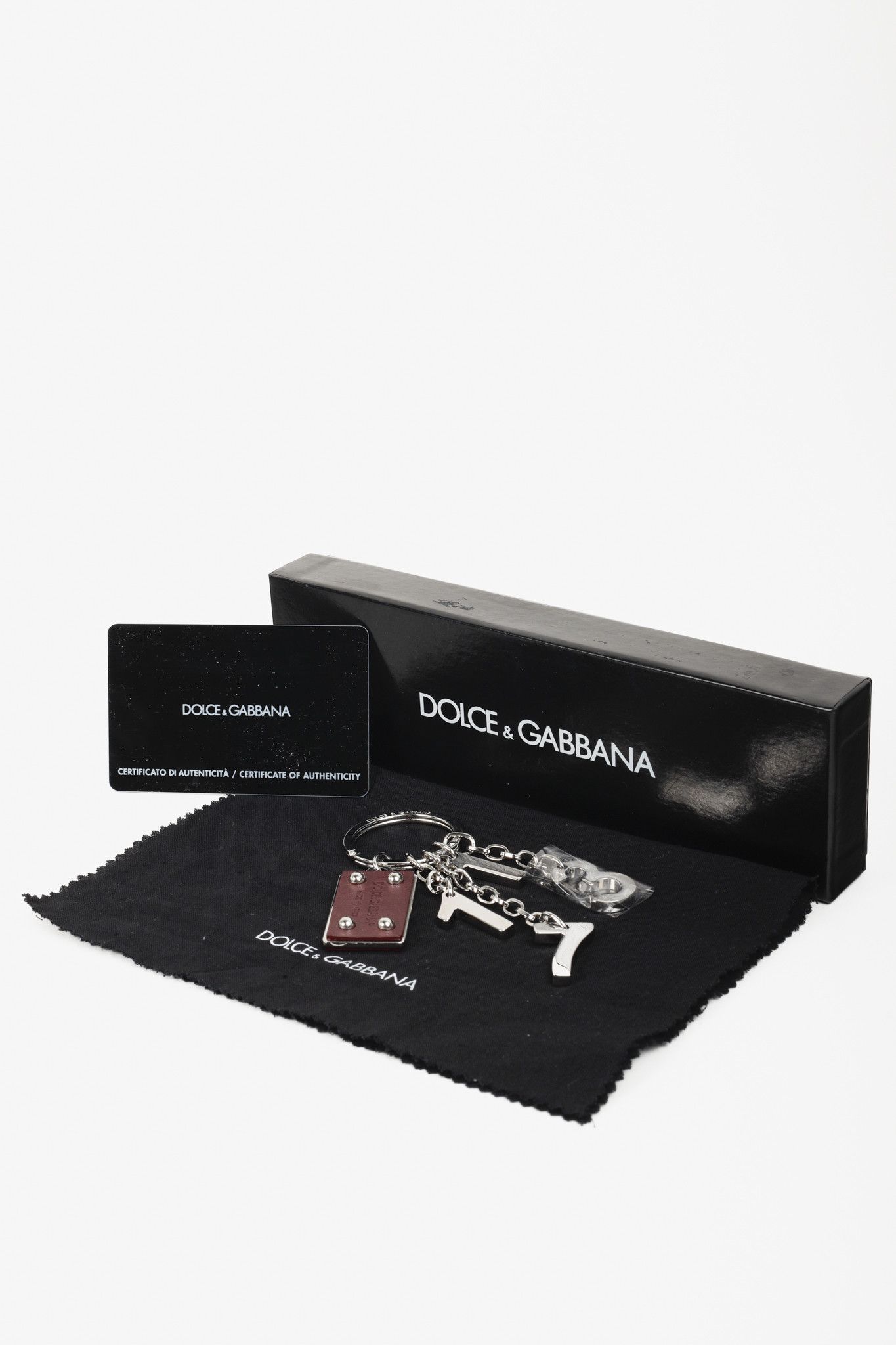Dolce & Gabbana Dolce & Gabbana Number Silver Bag Charm Key Ring Size ONE SIZE - 5 Thumbnail