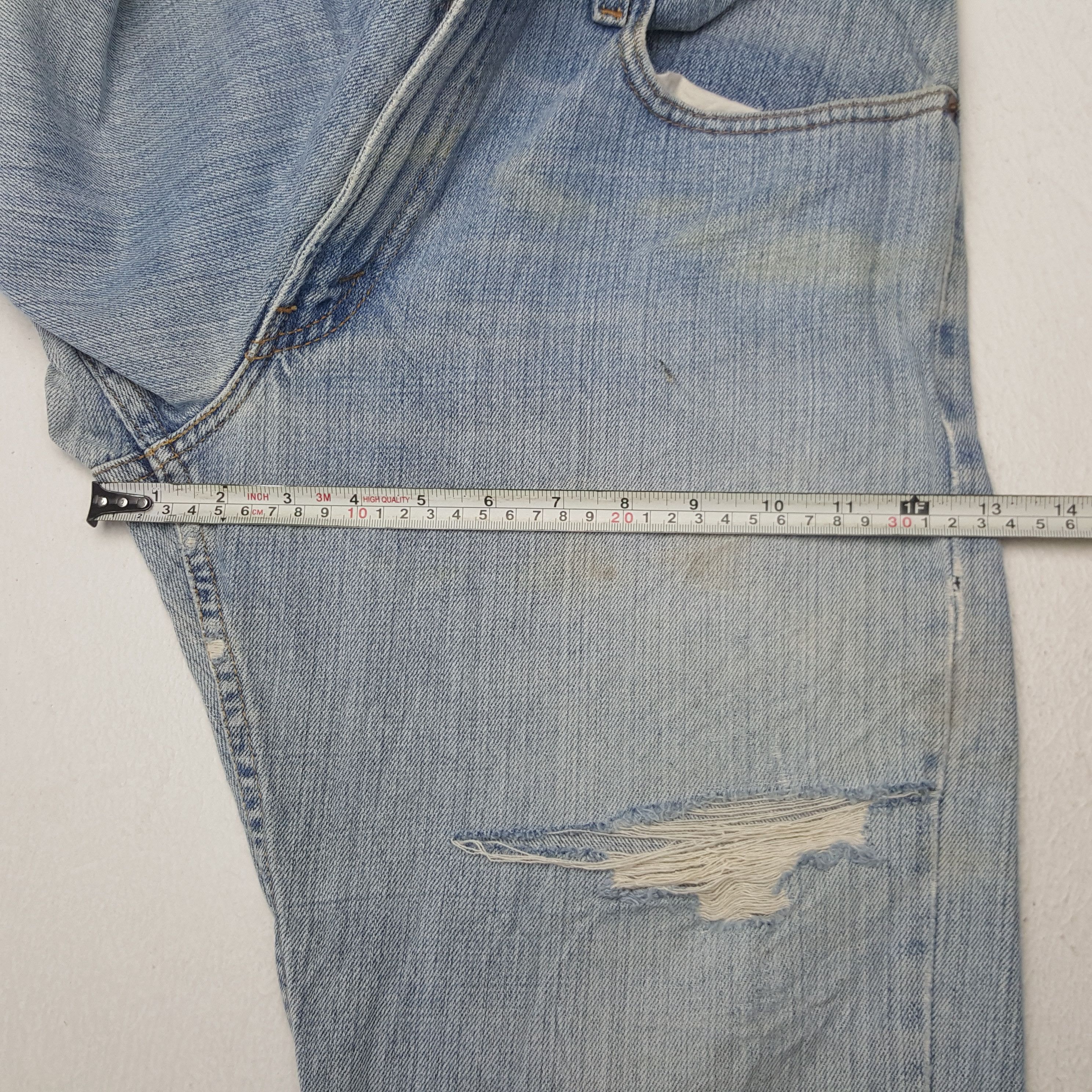 Levi's × Vintage Vintage Levi's Low Rise X Boot Cut Distressed Denim Jeans Size US 32 / EU 48 - 9 Thumbnail