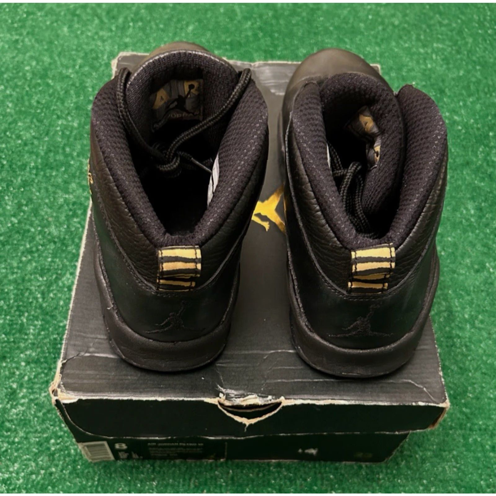 Jordan Brand Jordan 10 Retro New York City NYC 2016 Mens Sz 8 Black Metallic Gold 310805-012 Size ONE SIZE - 5 Thumbnail