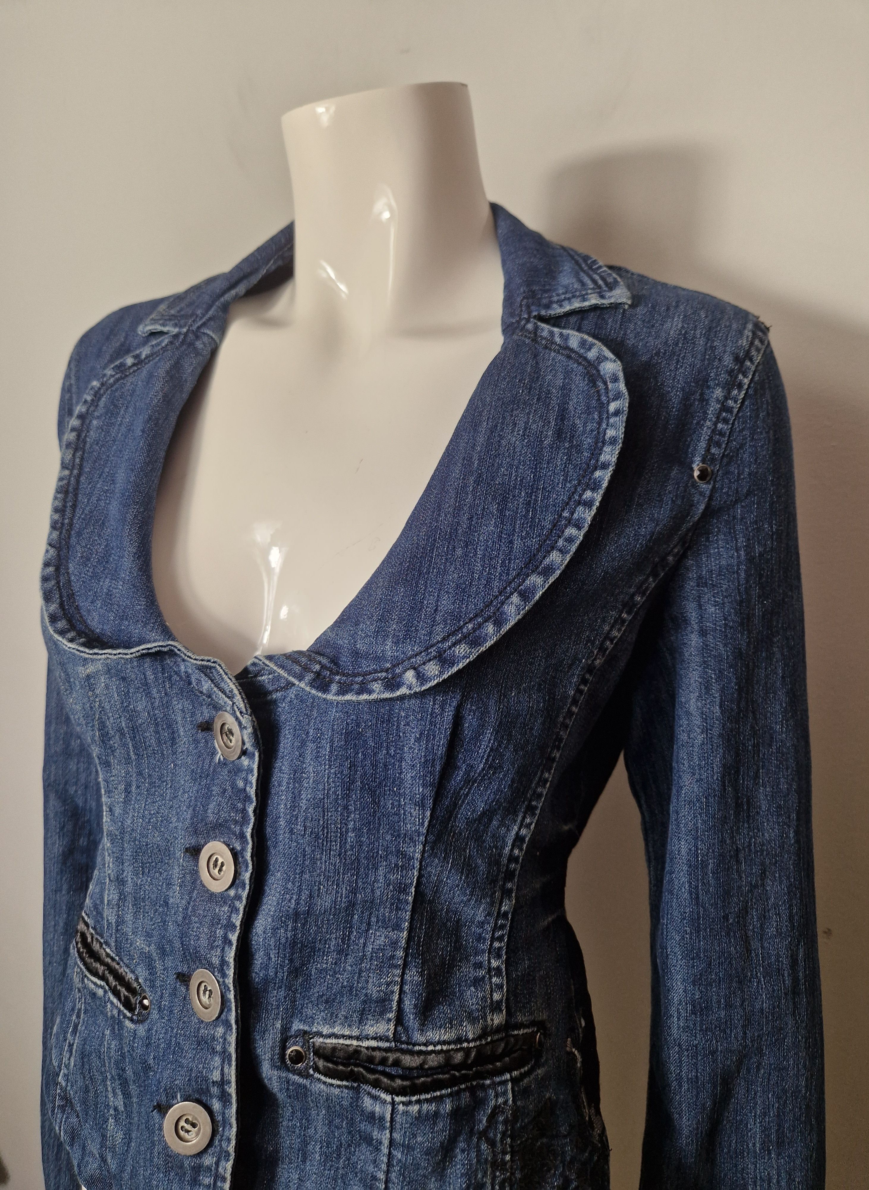 Vintage vintage denim jacket blazer Size S / US 4 / IT 40 - 6 Thumbnail