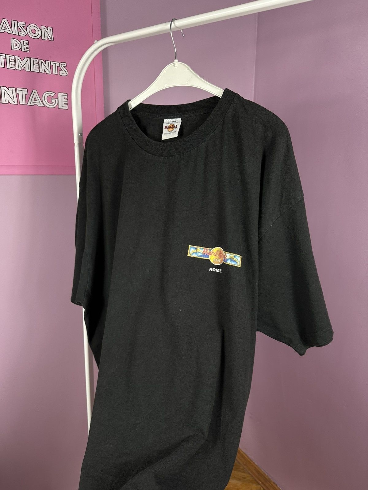 Hard Rock Cafe Hard Rock Cafe Rome Vintage 90s T Shirt Promo Distressed Size US XXL / EU 58 / 5 - 12 Thumbnail