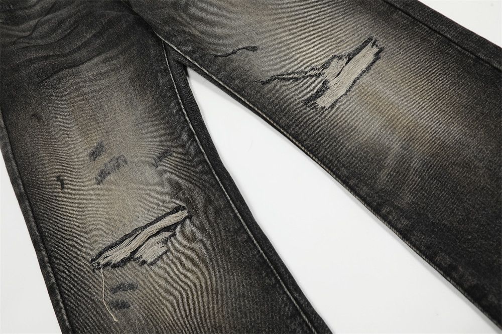 Japanese Brand × Jean American men's high street loose casual ripped jeans Size US 32 / EU 48 - 6 Thumbnail