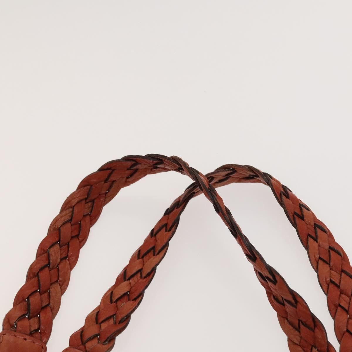 Gucci GUCCI Bamboo Tote Bag Leather Orange Gold Size ONE SIZE - 8 Thumbnail