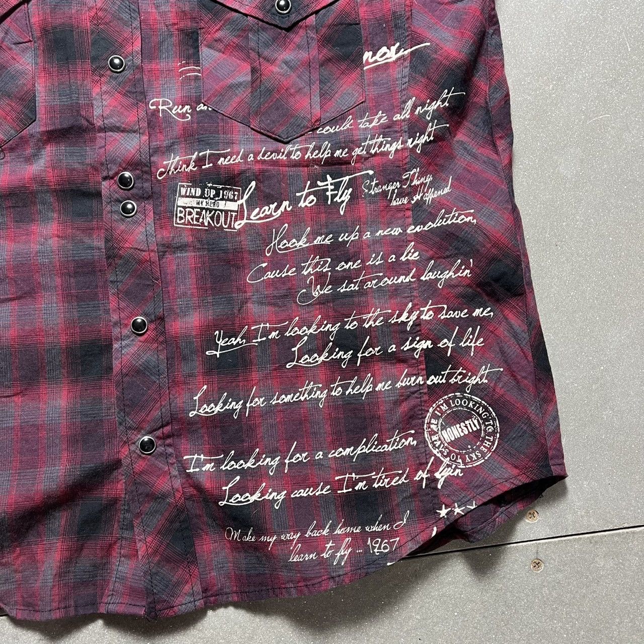 Japanese Brand × semanticdesign Semantic Design Paid Short Sleeve Shirt Size L / US 10 / IT 46 - 5 Thumbnail