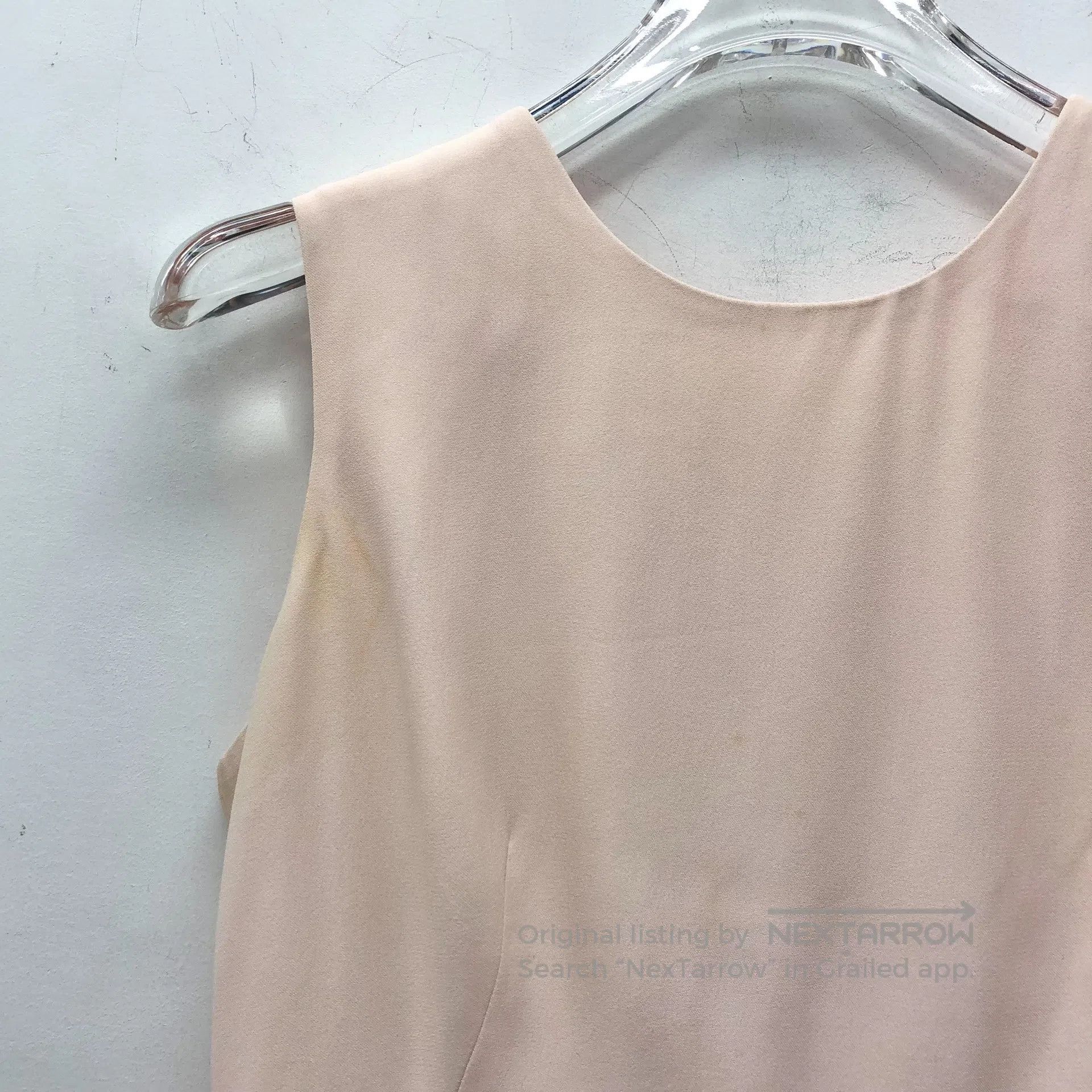 Alexander McQueen ALEXANDER MCQUEEN Light Pink Round Neck Sleeveless Irregul Size XS / US 0-2 / IT 36-38 - 3 Thumbnail