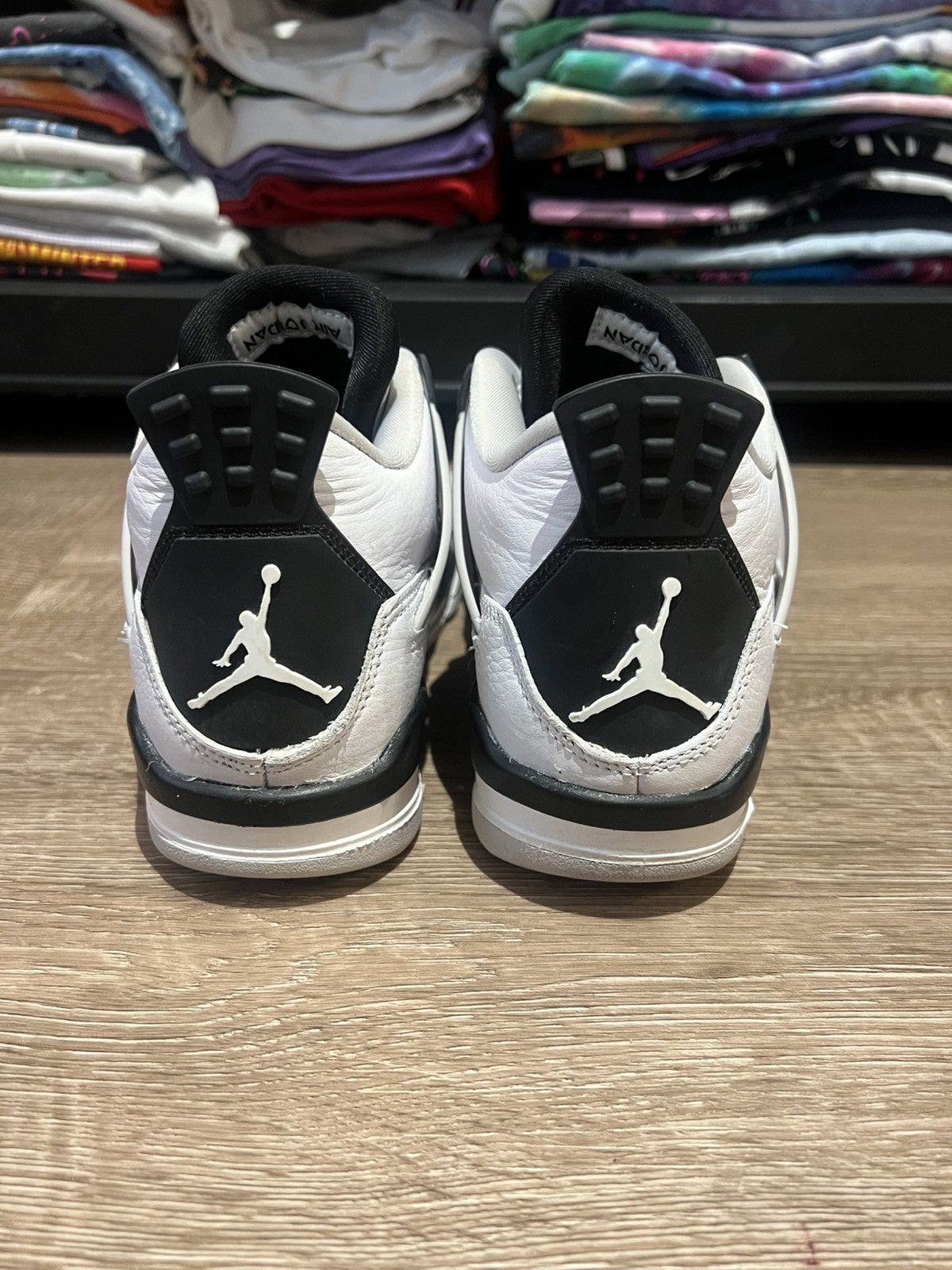 Jordan Brand Air Jordan 4 GS Military Black Size 4.5Y 408452-111 Size US 6 / IT 36 - 4 Thumbnail