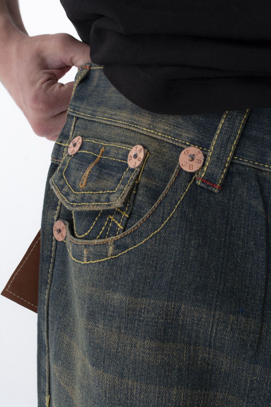 True Religion True Religion distressed faded denim pants Size US 38 / EU 54 - 6 Thumbnail