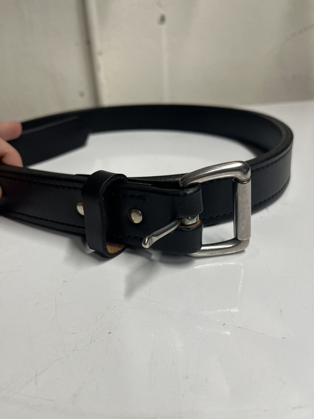 Filson Filson Leather Belt Black Size 38 Bridle Metal Buckle | Grailed