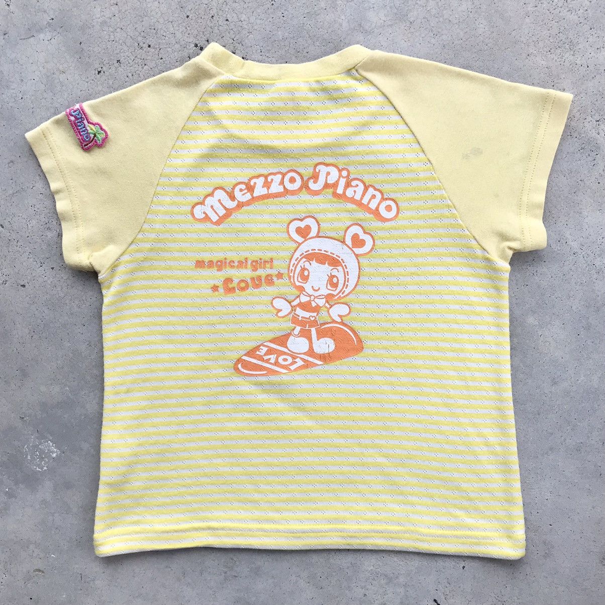 Angel Blue 2000's Mezzo Piano Super Lovers Baby Tee / Crop Top T-Shirt Size ONE SIZE - 2 Thumbnail