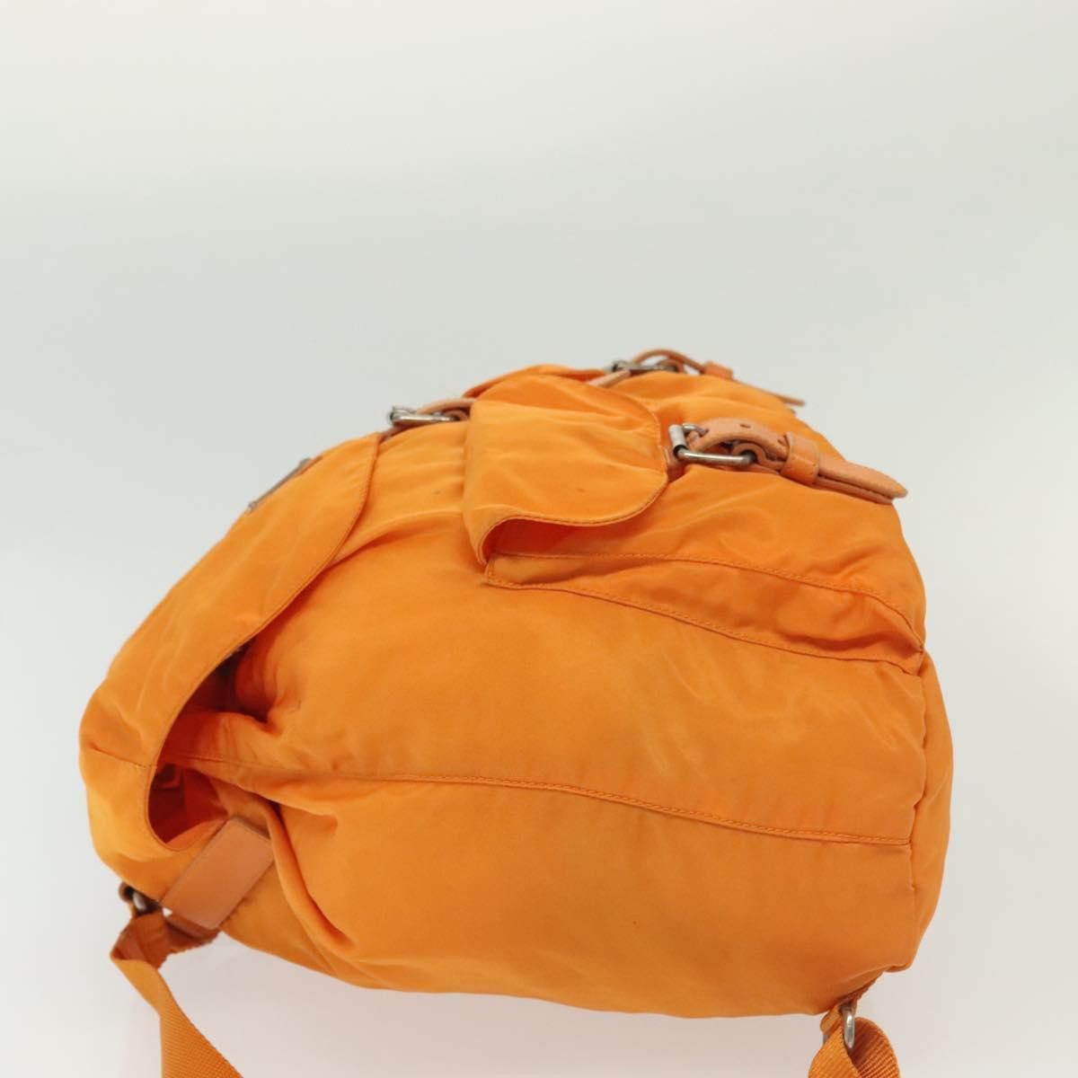 Prada PRADA Backpack Nylon Orange Silver Size ONE SIZE - 5 Thumbnail