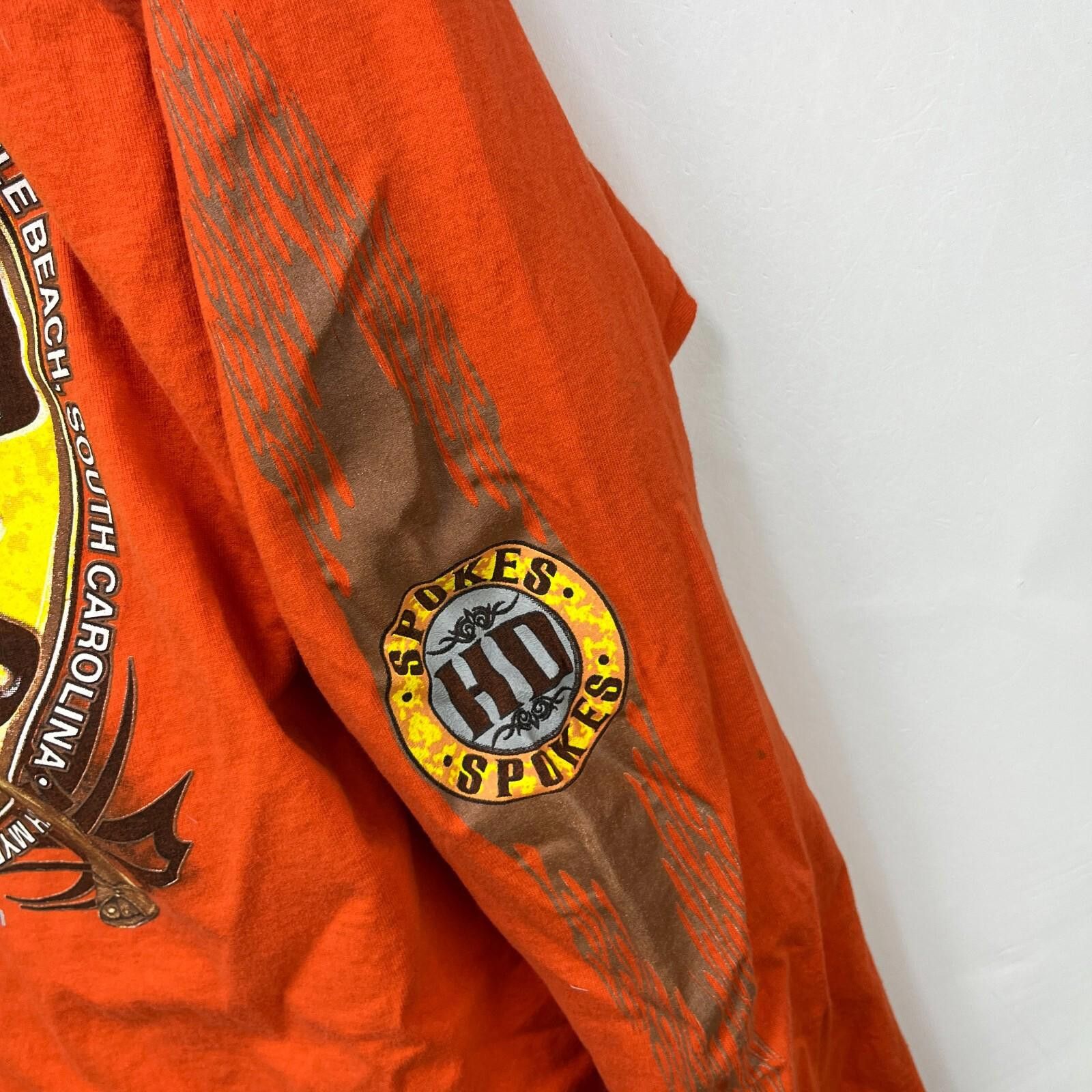 Harley Davidson Vintage Biker Hot Girl Boobs Flames Harley Shirt XL Size US XL / EU 56 / 4 - 4 Thumbnail