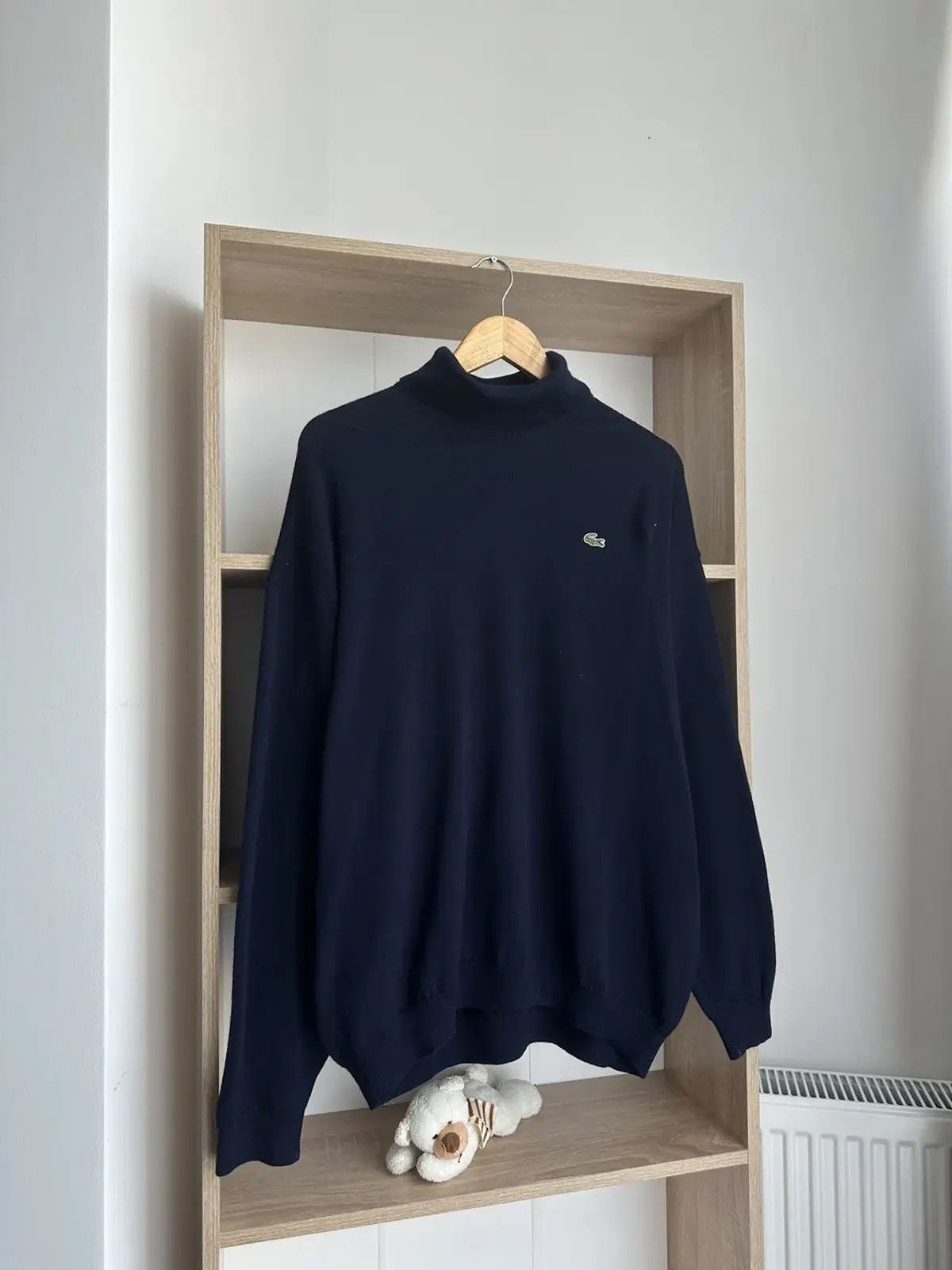Lacoste Vintage Lacoste Sweater Turtleneck Blue Big Logo Size US M / EU 48-50 / 2 - 3 Thumbnail