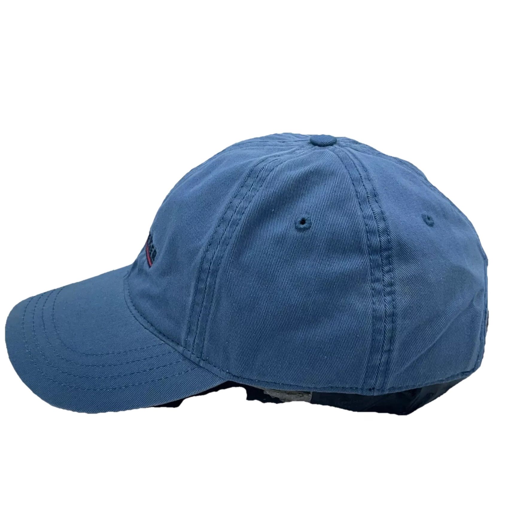 Tommy Hilfiger Tommy Hilfiger Hat Cap Leather Strap Back Blue Spell Out Dad Baseball Twill Y2K Size ONE SIZE - 4 Thumbnail