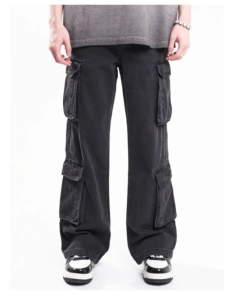 Japanese Brand × Jean Baggy Gray Cargo Denim Jeans Size US 30 / EU 46 - 2 Thumbnail
