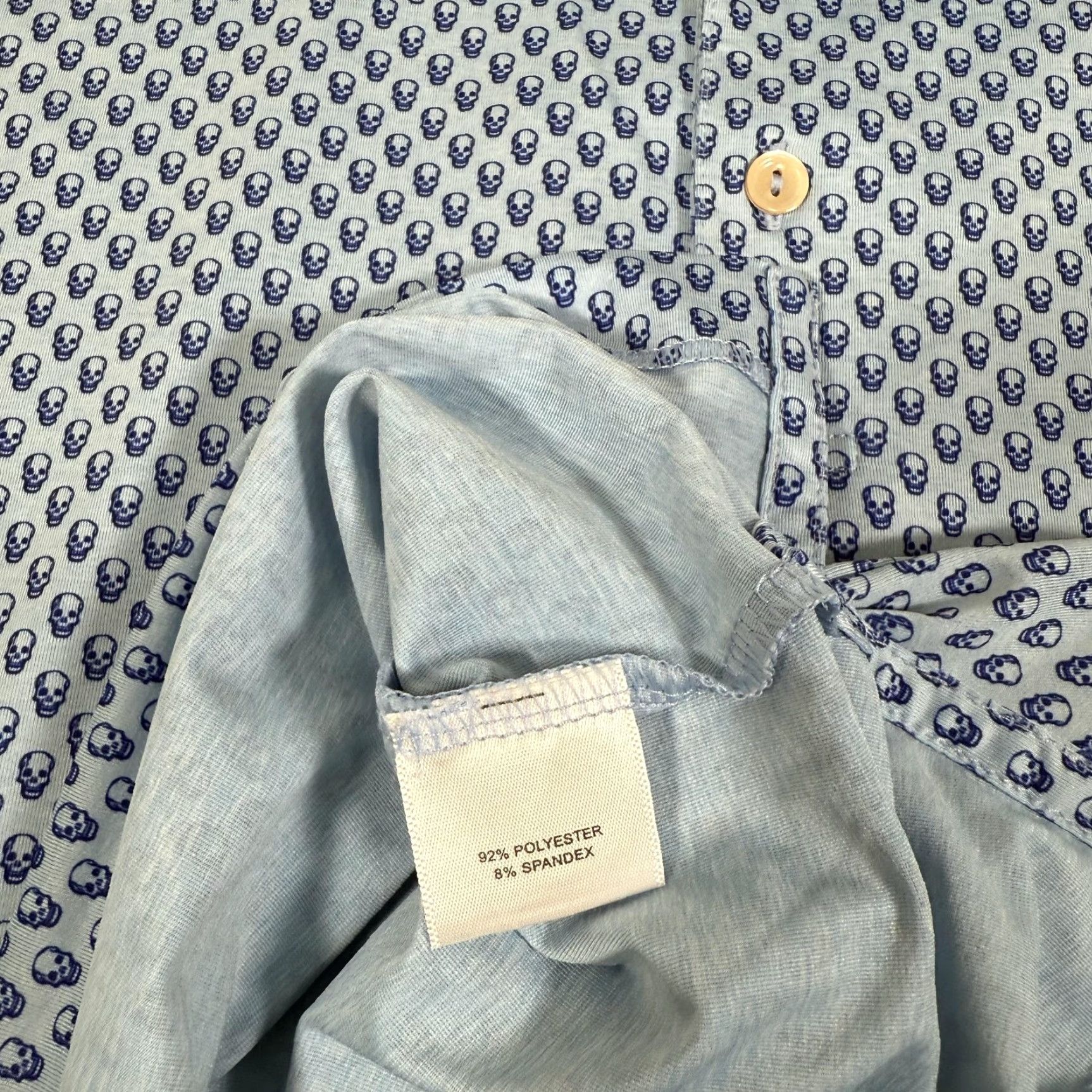 Peter Millar Peter Millar Polo Shirt Men XL Blue Skull Comfort Golf Performance Basic Size US XL / EU 56 / 4 - 7 Thumbnail