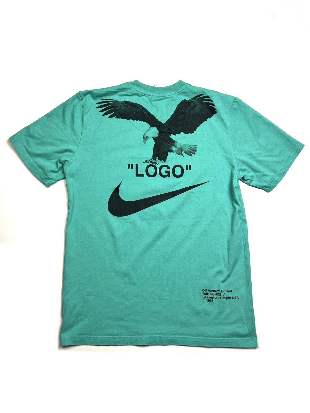 nike off white eagle tee
