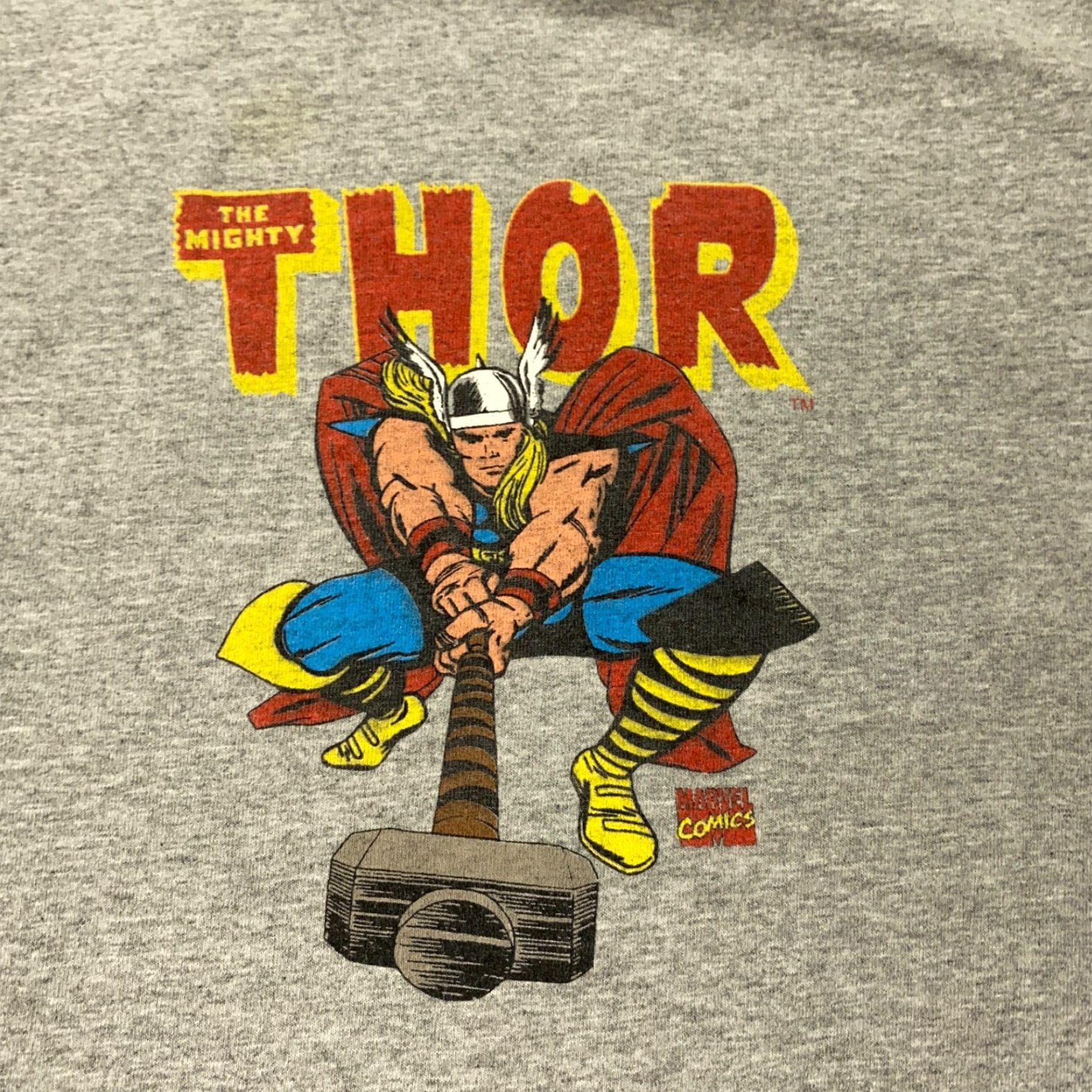 Vintage Marvel Thor Tee Shirt Mens M Heather Grey Graphic Print 2005 Comics Movie T-Shirt Size US M / EU 48-50 / 2 - 2 Thumbnail