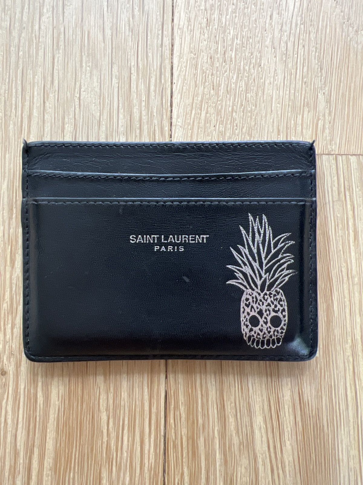 Saint Laurent Paris Saint Laurent pineapple skull card holder Grailed