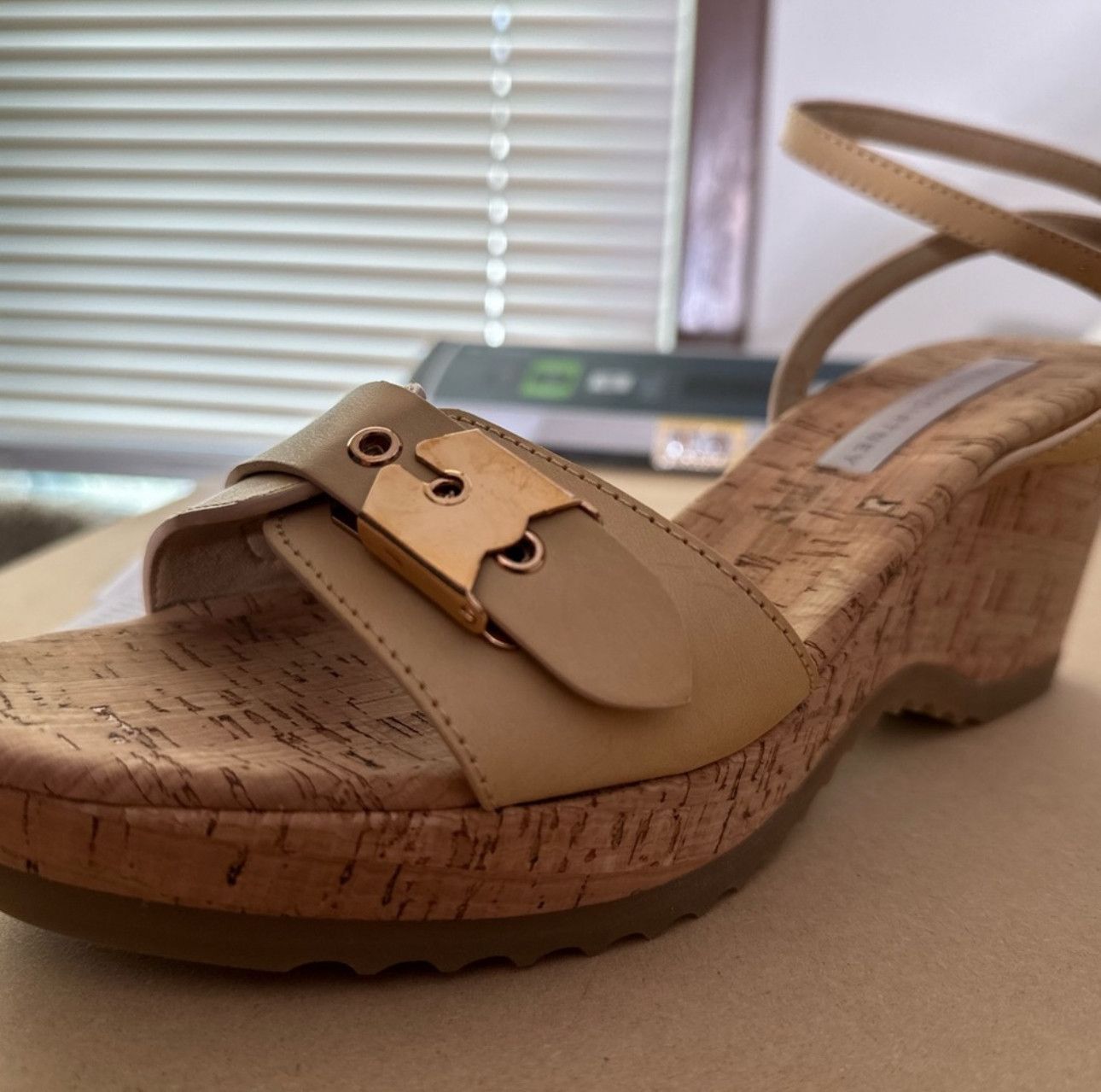 Stella McCartney Stella McCartney cork wedge buckle sandles tan 41 Size US 11 / IT 41 - 5 Thumbnail