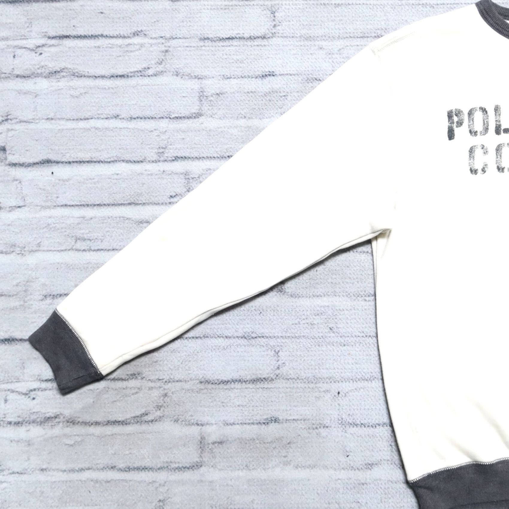 Vintage Vintage Polo Jeans Co Ralph Lauren Stencil Logo Crew Neck Sweatshirt L White Mens Size US L / EU 52-54 / 3 - 4 Thumbnail