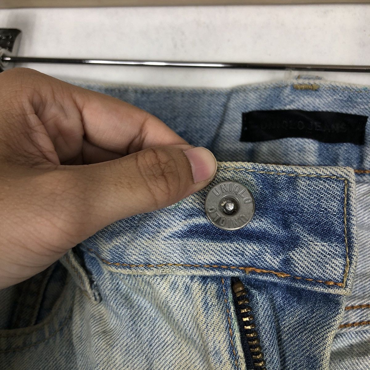 Japanese Brand 🔥VINTAGE DISTRESSED DENIM UNIQLO JEANS JAPAN MADE Size US 30 / EU 46 - 7 Thumbnail