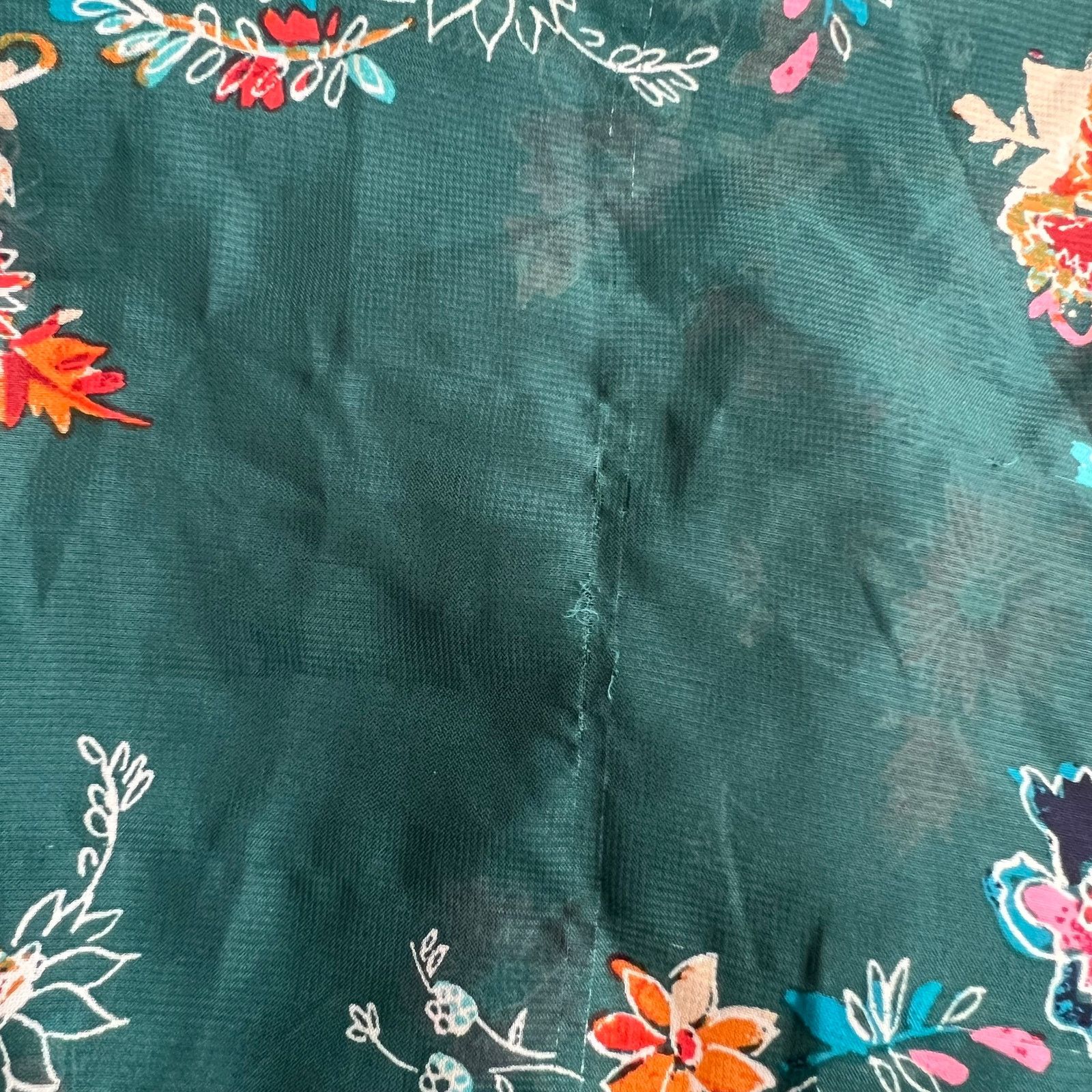 Other Xtraordinary Green Floral Print Short Sleeve Cardigan, M Size M / US 6-8 / IT 42-44 - 5 Thumbnail
