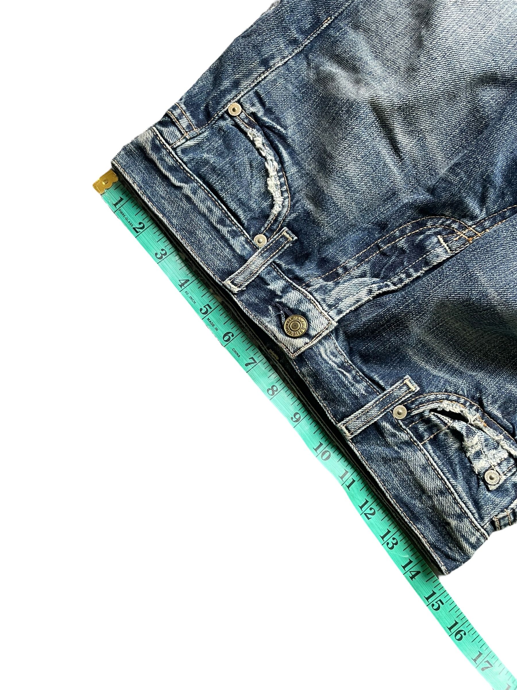 7 For All Mankind Flare 7 For All Mankind Distresed Denim Size 29" - 7 Thumbnail