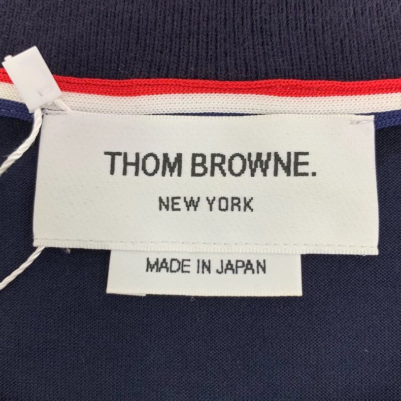 Thom Browne Thom Browne Dark blue cotton round neck short sleeves Size US L / EU 52-54 / 3 - 6 Thumbnail