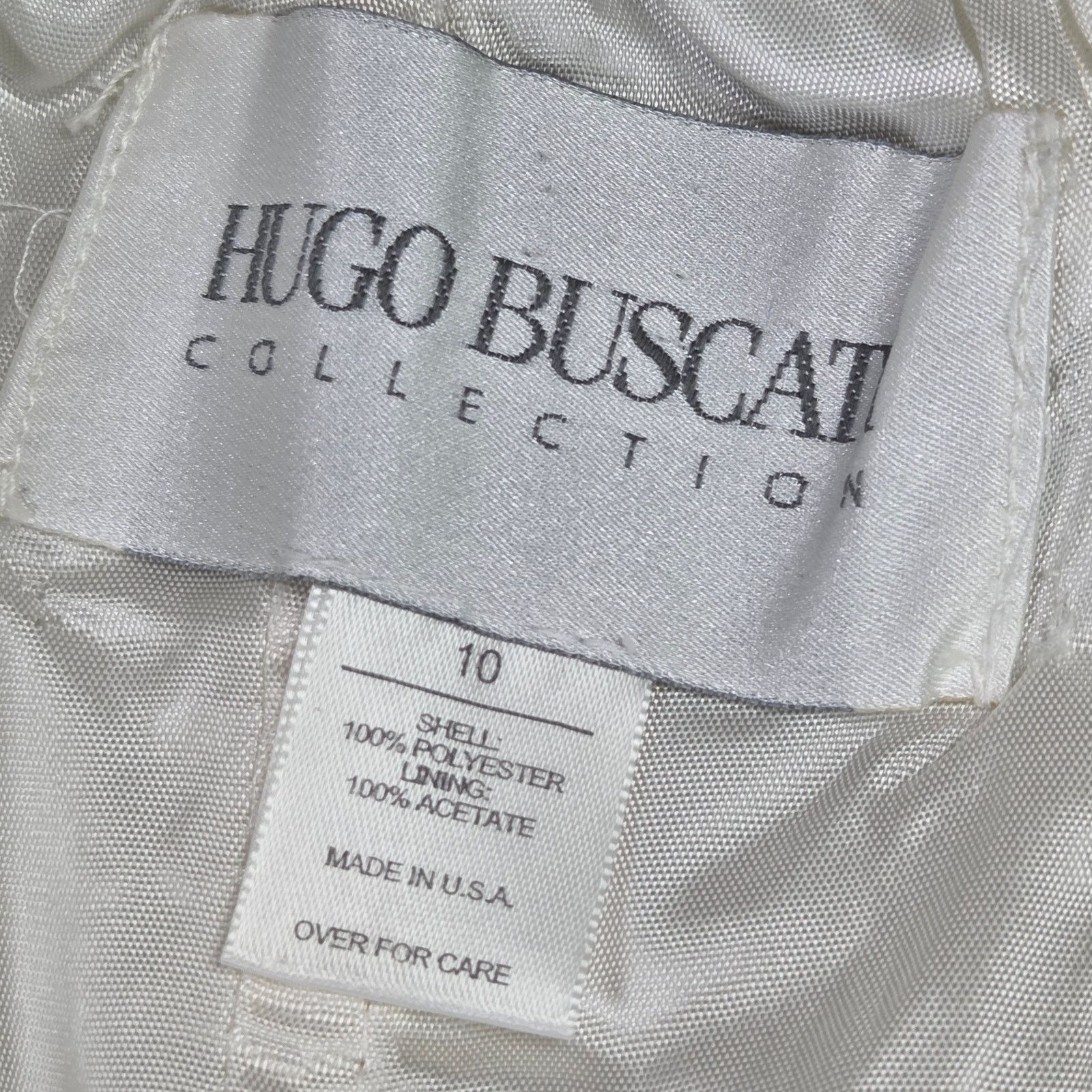 Vintage Hugo Buscati White Strapless Mini Dress Size 10 Size L / US 10 / IT 46 - 10 Thumbnail
