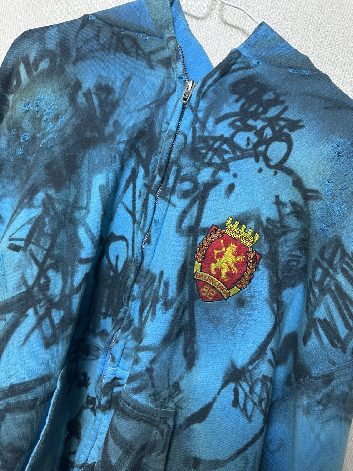 Balenciaga Balenciaga Skater Hoodie Blue Size US XS / EU 42 / 0 - 2 Thumbnail