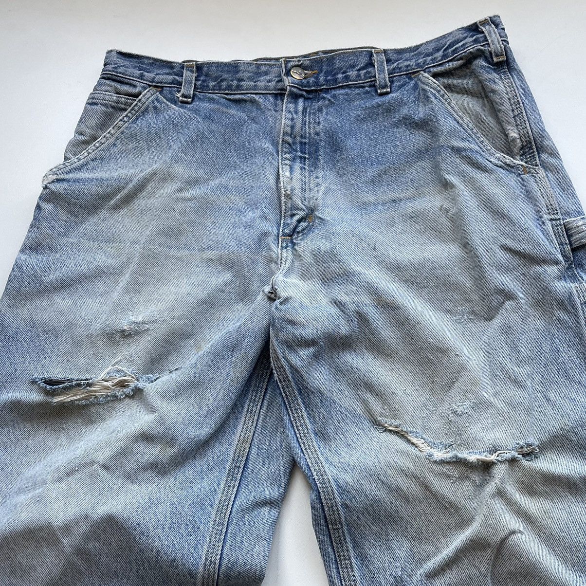 Carhartt × Vintage Vintage 90s Y2K Carhartt Distressed Denim Jeans 36x32 Rare Size US 36 / EU 52 - 3 Thumbnail