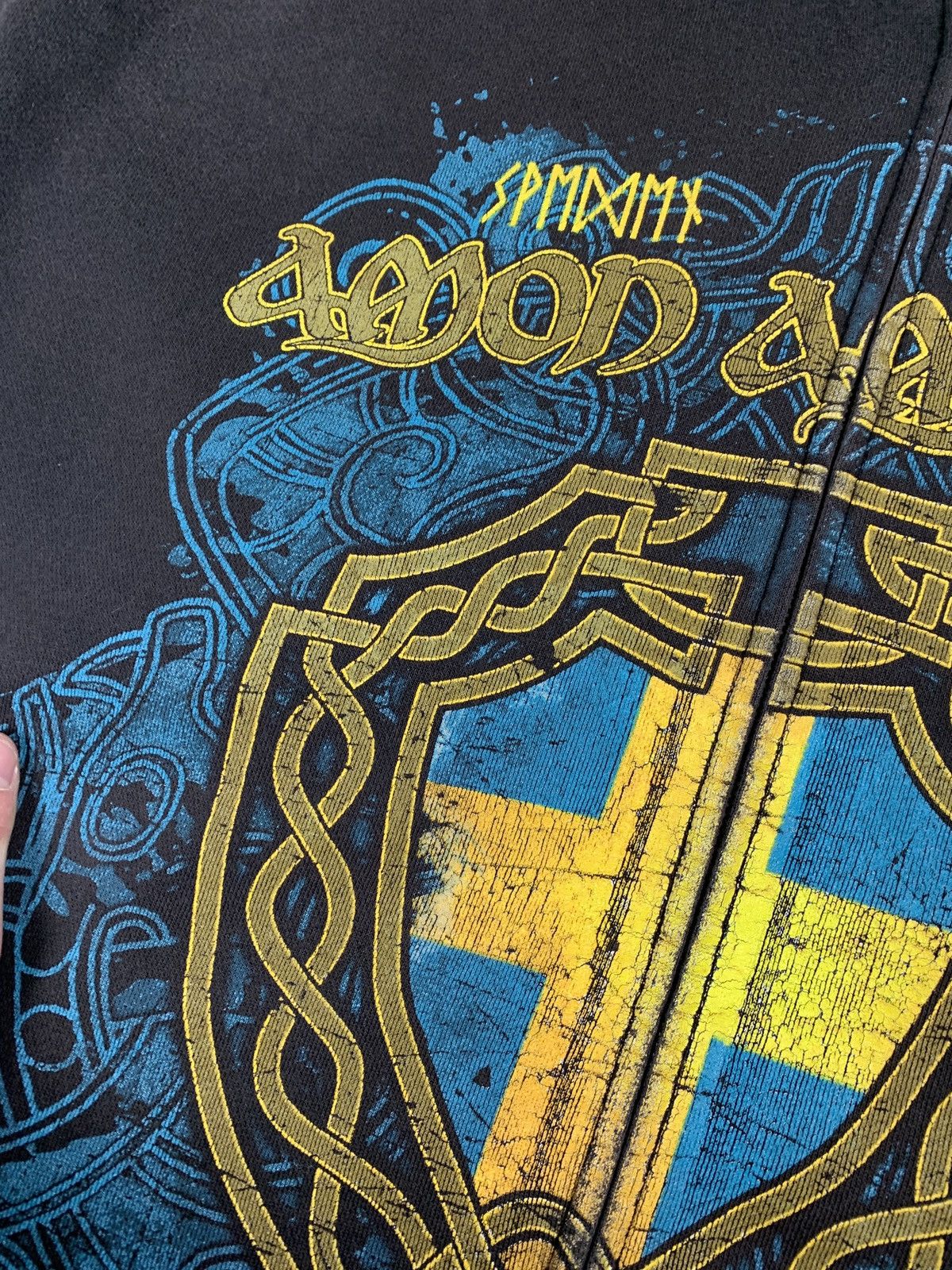 Band Tees Vintage Y2K Amon Amarth Full Zip Rock Band Hoodie AOP Print Size US XXL / EU 58 / 5 - 6 Thumbnail